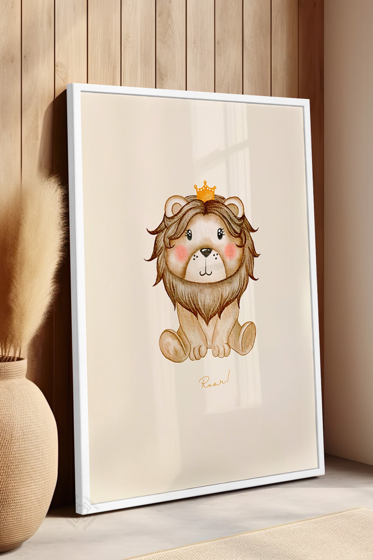 Çocuk Odası, Bebek Odası Beyaz Çerçeveli Poster, Tablo No:35