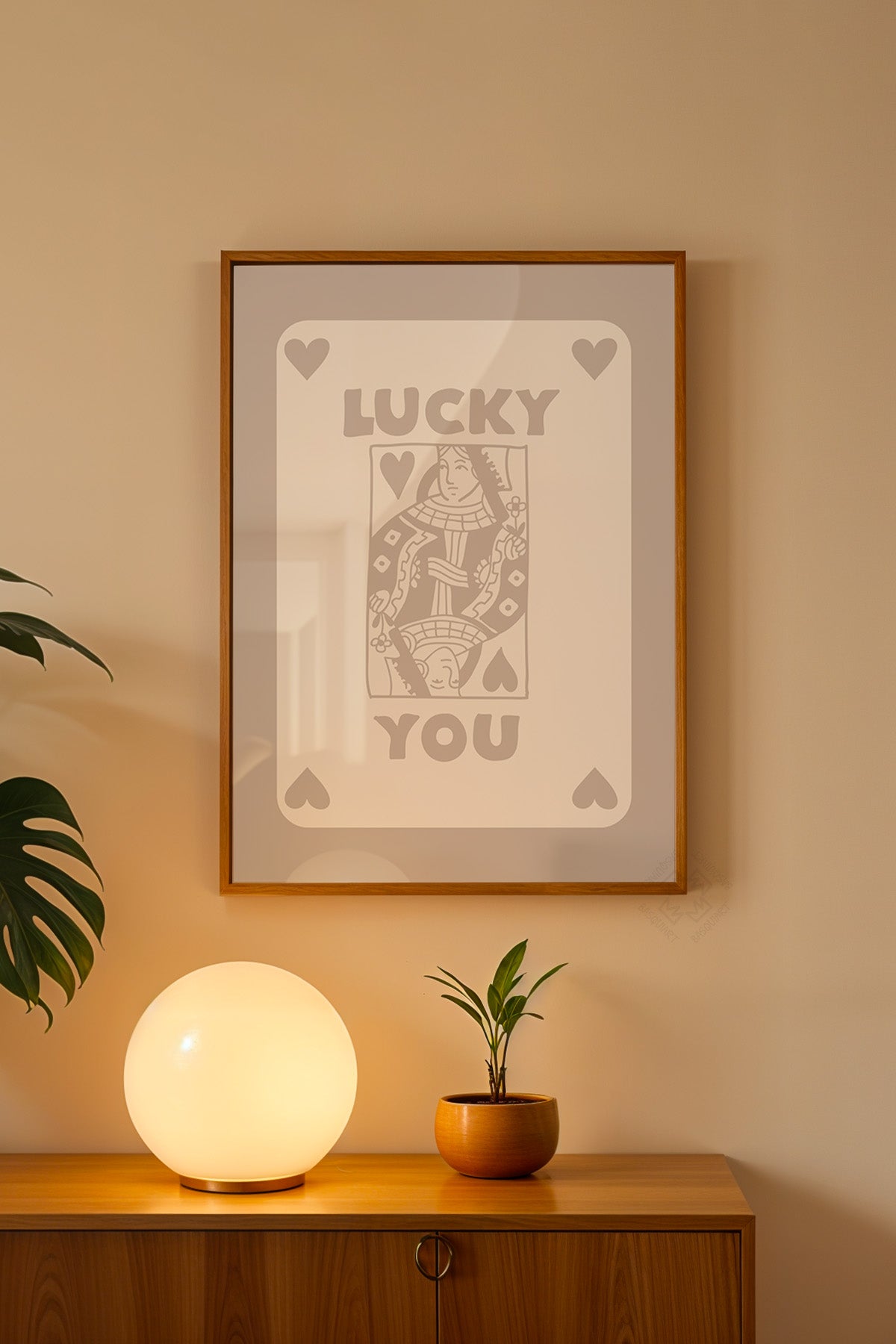 Lucky You Serisi Ahşap Çerçeveli Poster, Tablo Duvar Dekoru No:4