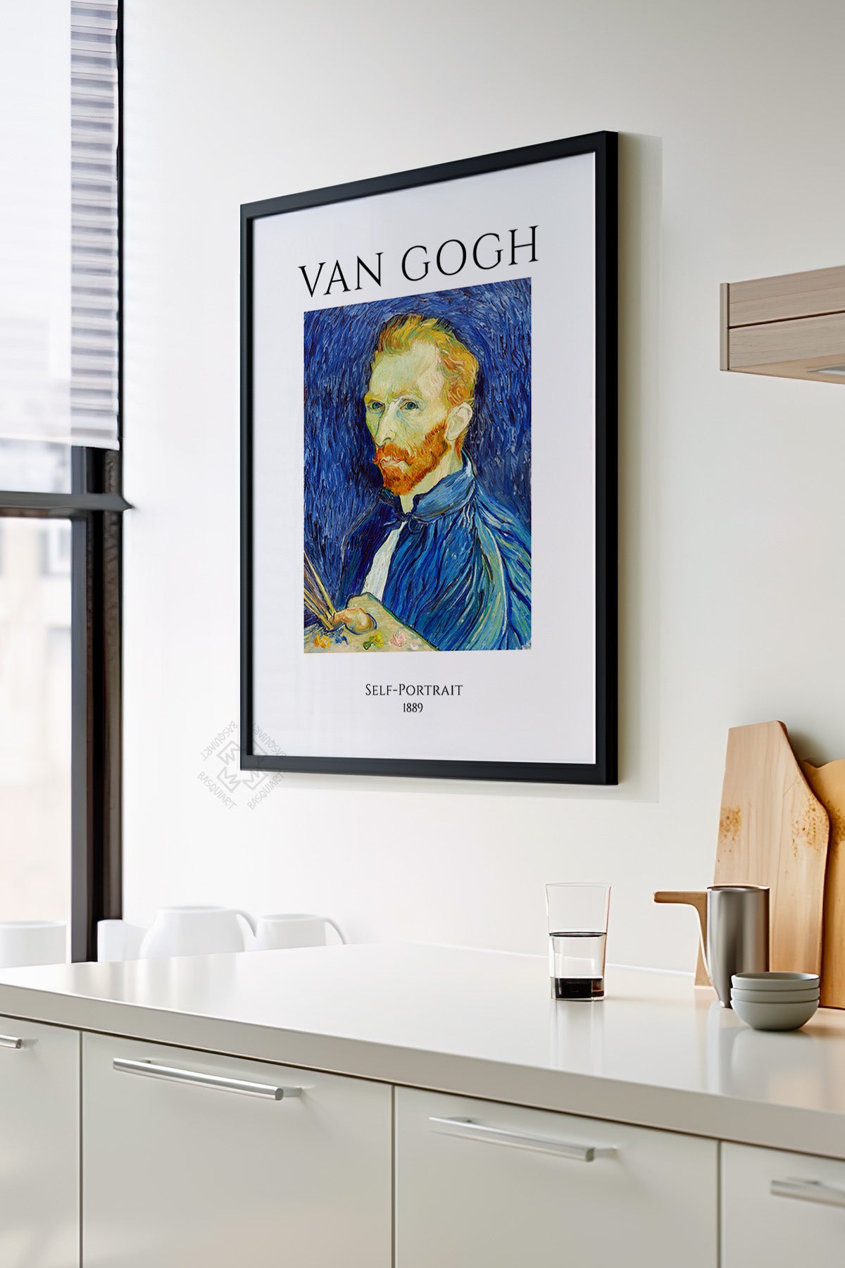 Vincent Van Gogh Serisi Siyah Çerçeveli Poster, Tablo Duvar Dekoru No:27