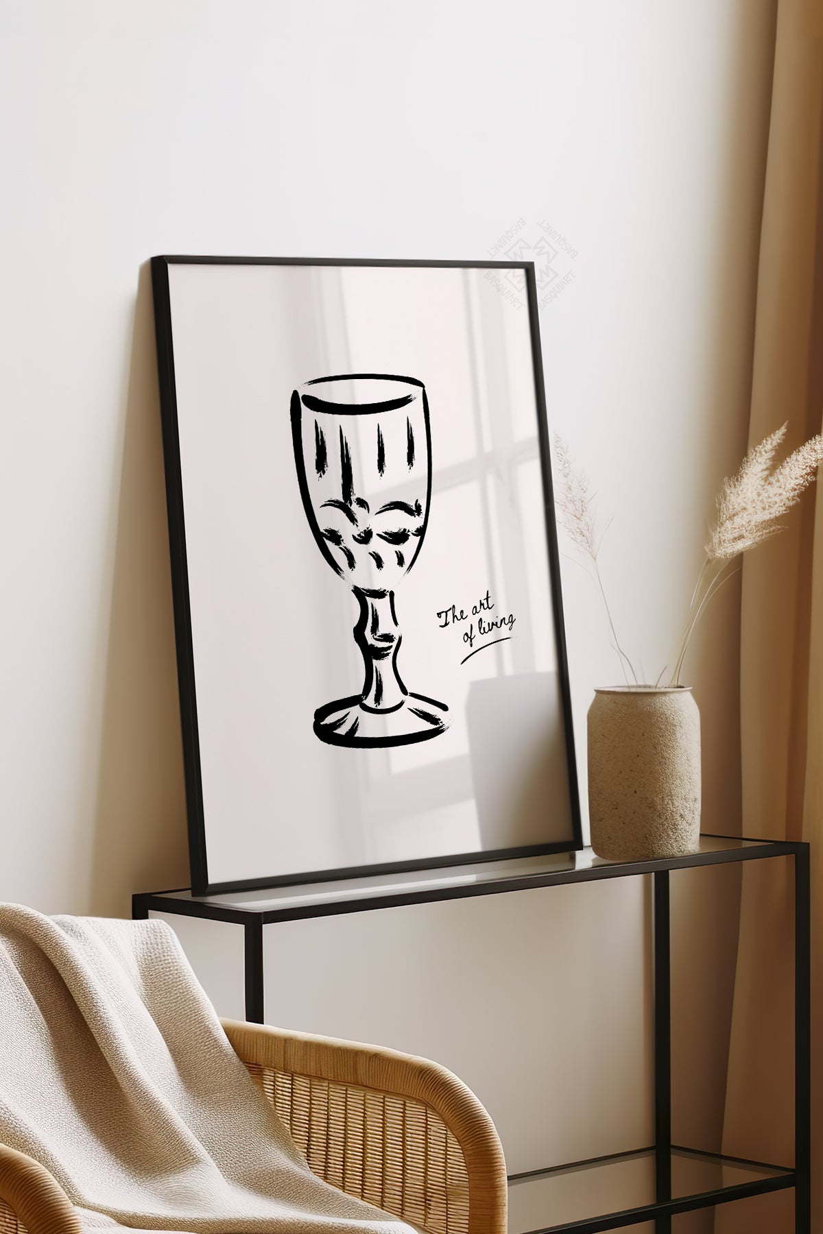 Bohemian Serisi Siyah Çerçeveli Poster, Tablo No:73