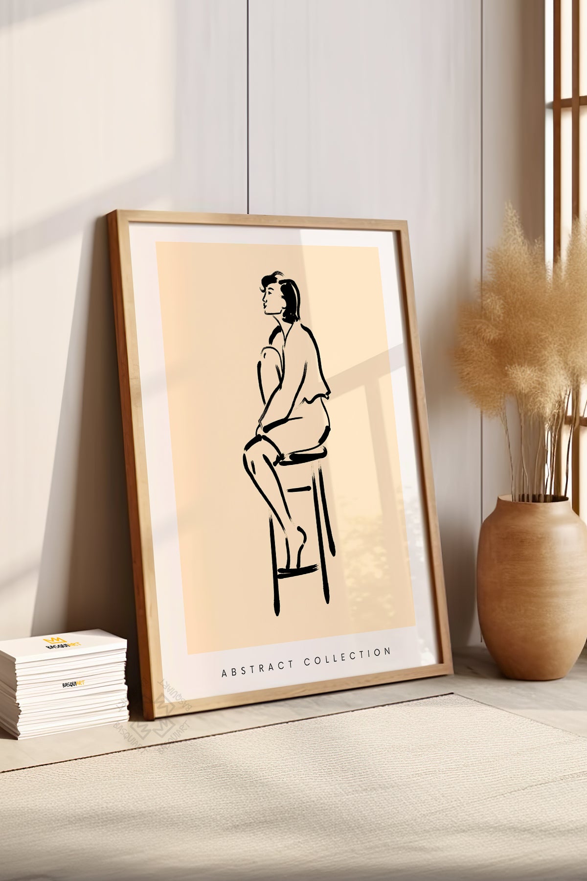 Bohemian Serisi Ahşap Çerçeveli Poster, Tablo No:93