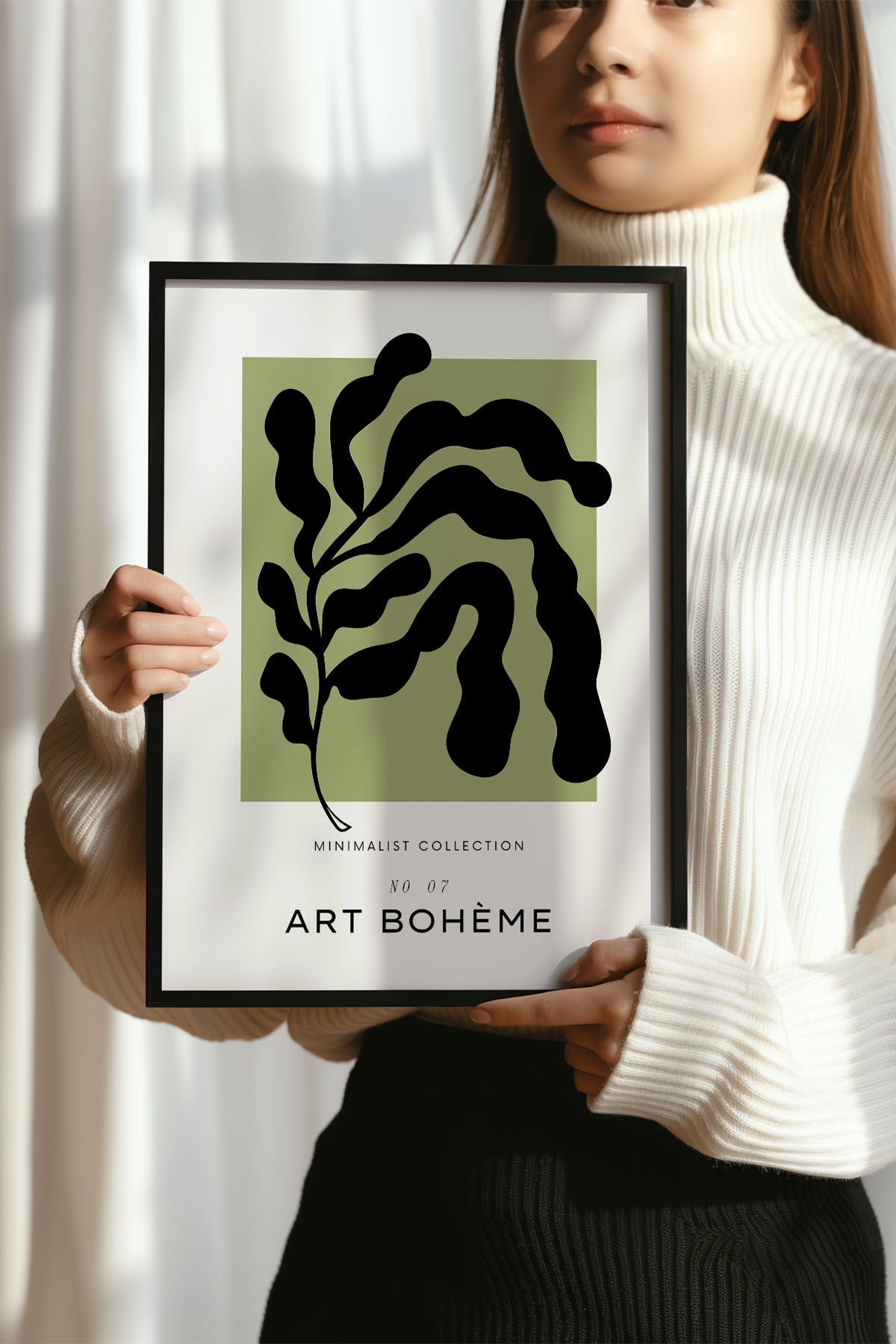 Bohemian Serisi Siyah Çerçeveli Poster, Tablo No:61