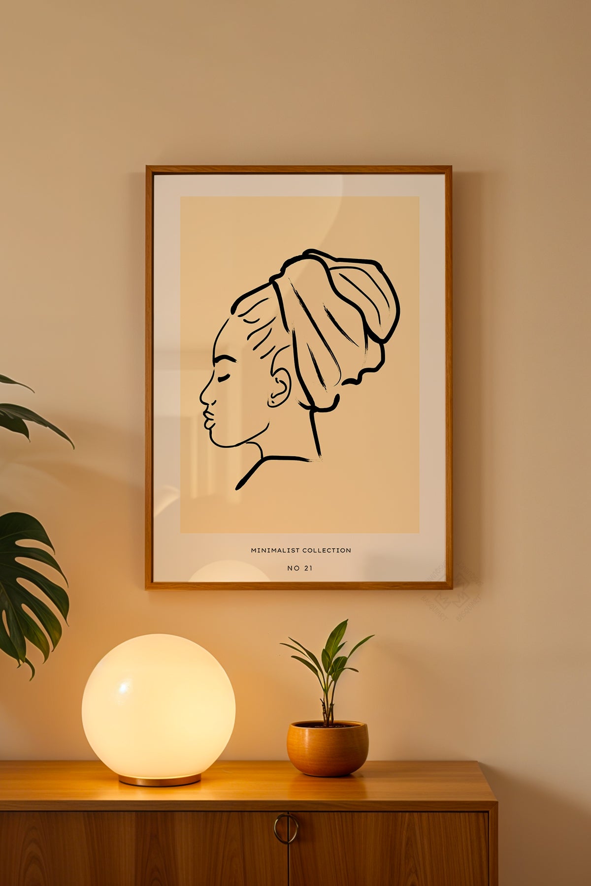 Bohemian Serisi Ahşap Çerçeveli Poster, Tablo No:97