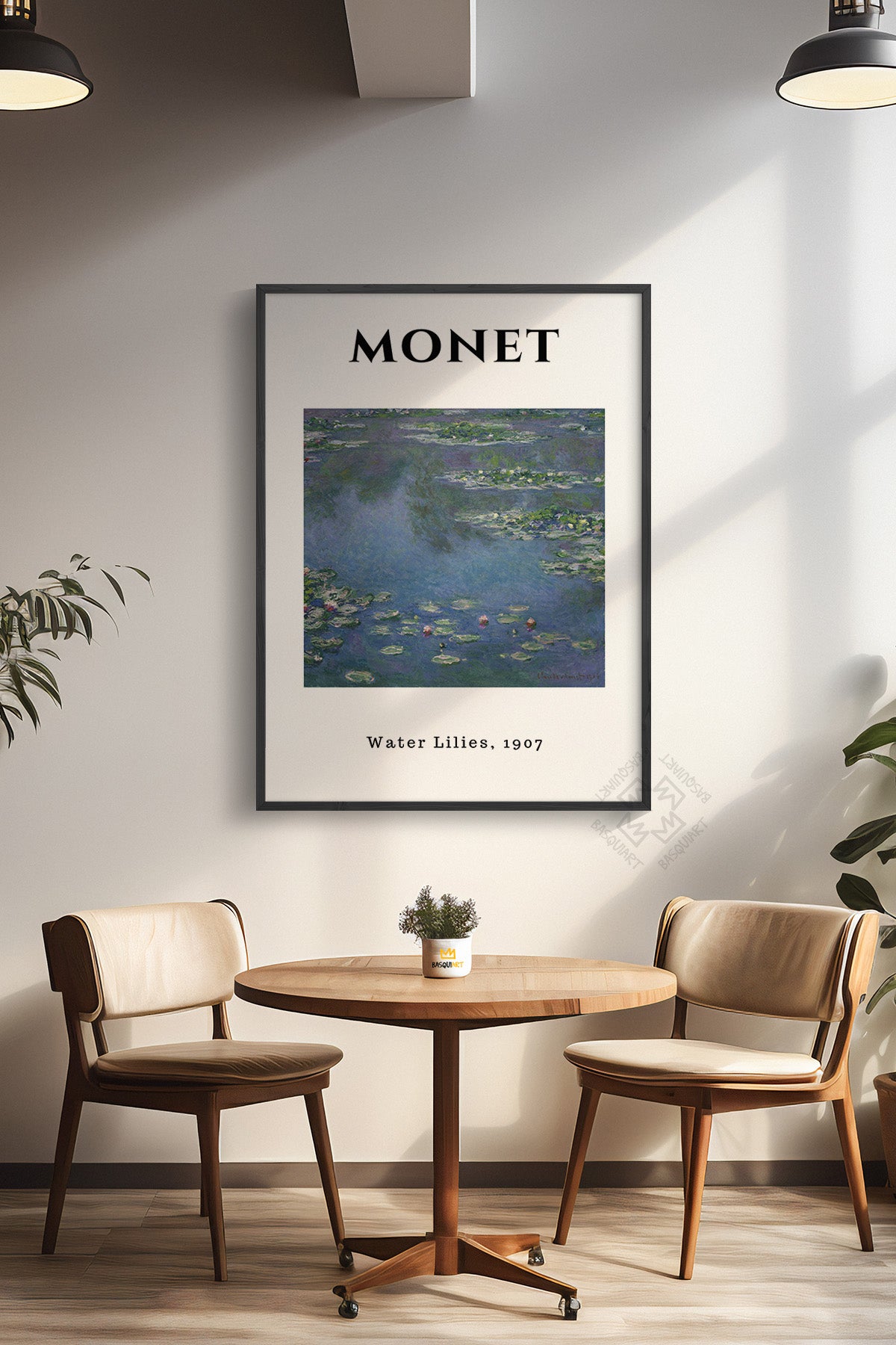 Claude Monet Serisi Siyah Çerçeveli Poster, Tablo Duvar Dekoru No:13