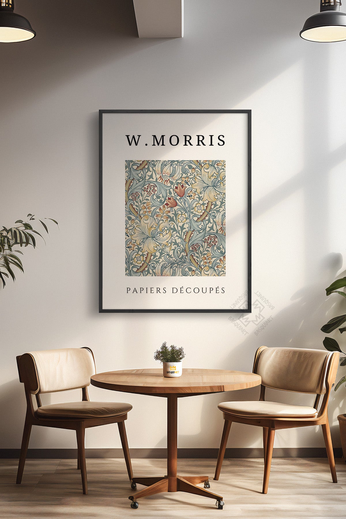 William Morris Serisi Siyah Çerçeveli Poster, Tablo Duvar Dekoru No:18
