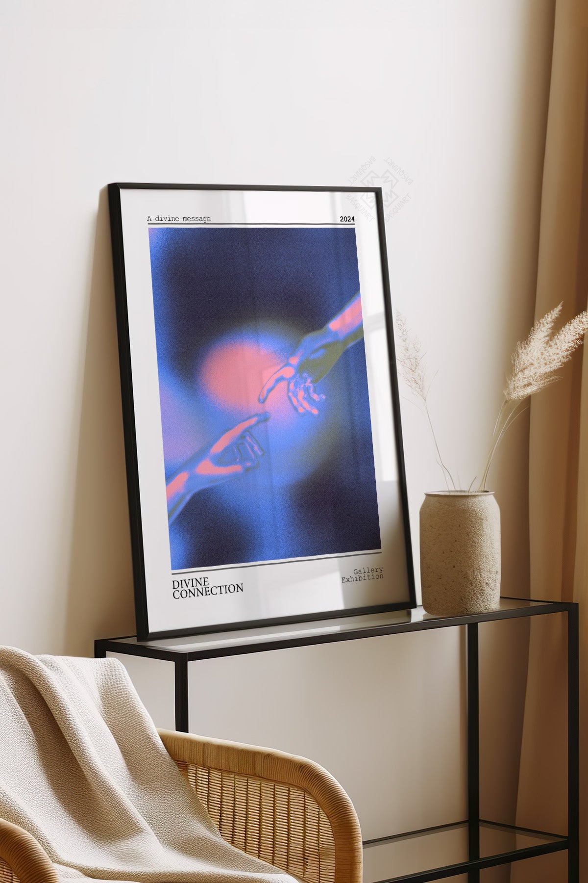 Aura Serisi Siyah Çerçeveli Poster, Tablo No:64