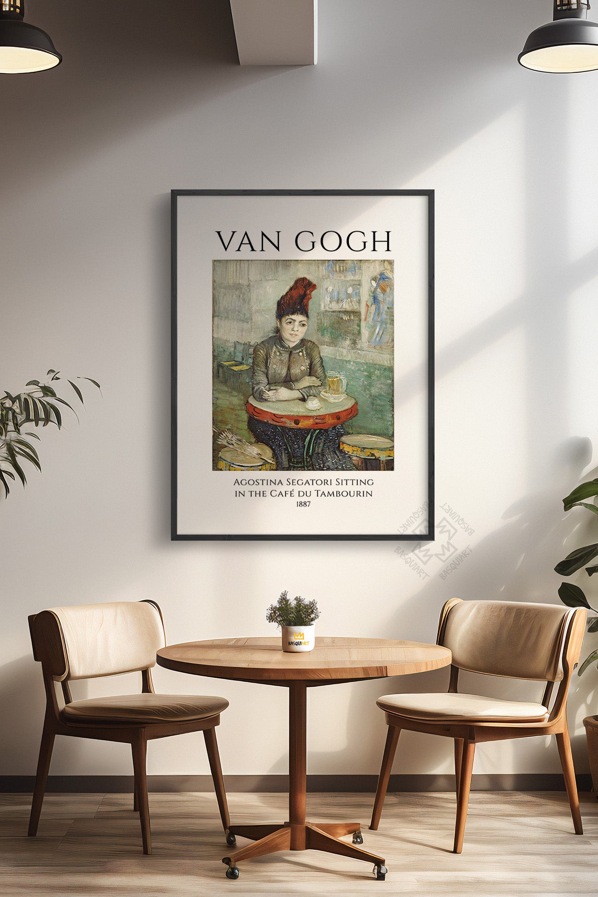 Vincent Van Gogh Serisi Siyah Çerçeveli Poster, Tablo Duvar Dekoru No:23