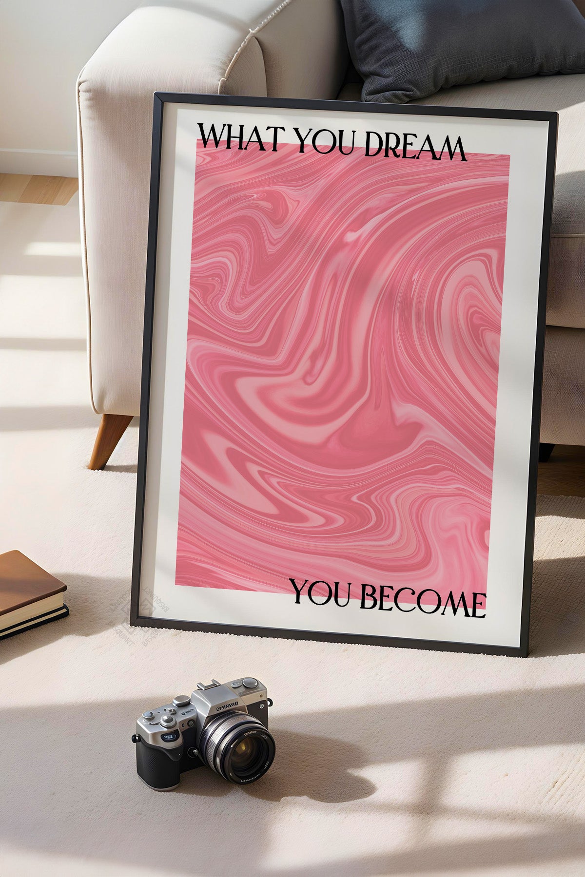 Aura Serisi Siyah Çerçeveli Poster, Tablo No:124