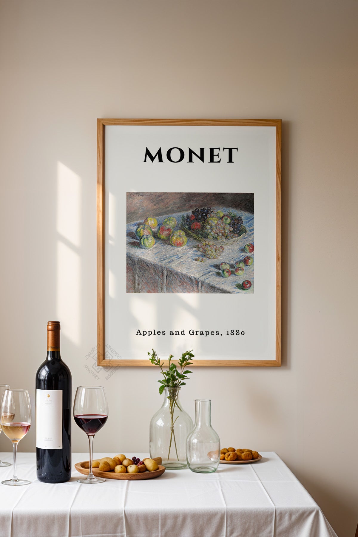 Claude Monet Serisi Ahşap Çerçeveli Poster, Tablo Duvar Dekoru No:7