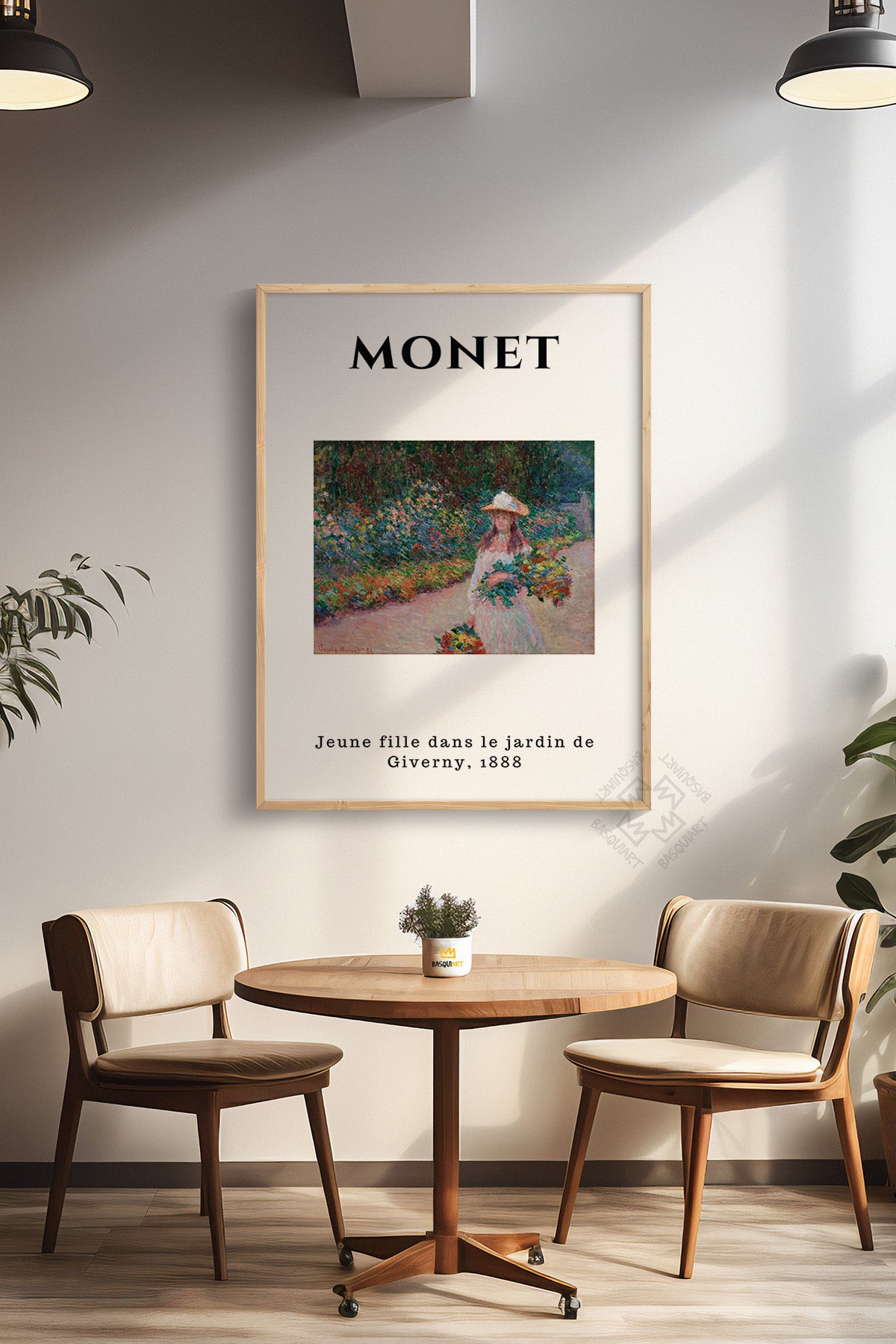 Claude Monet Serisi Ahşap Çerçeveli Poster, Tablo Duvar Dekoru No:2