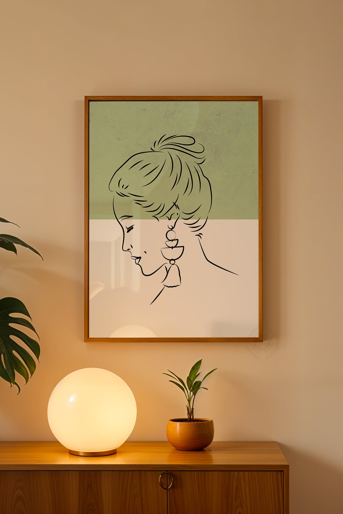 Bohemian Serisi Ahşap Çerçeveli Poster, Tablo No:52