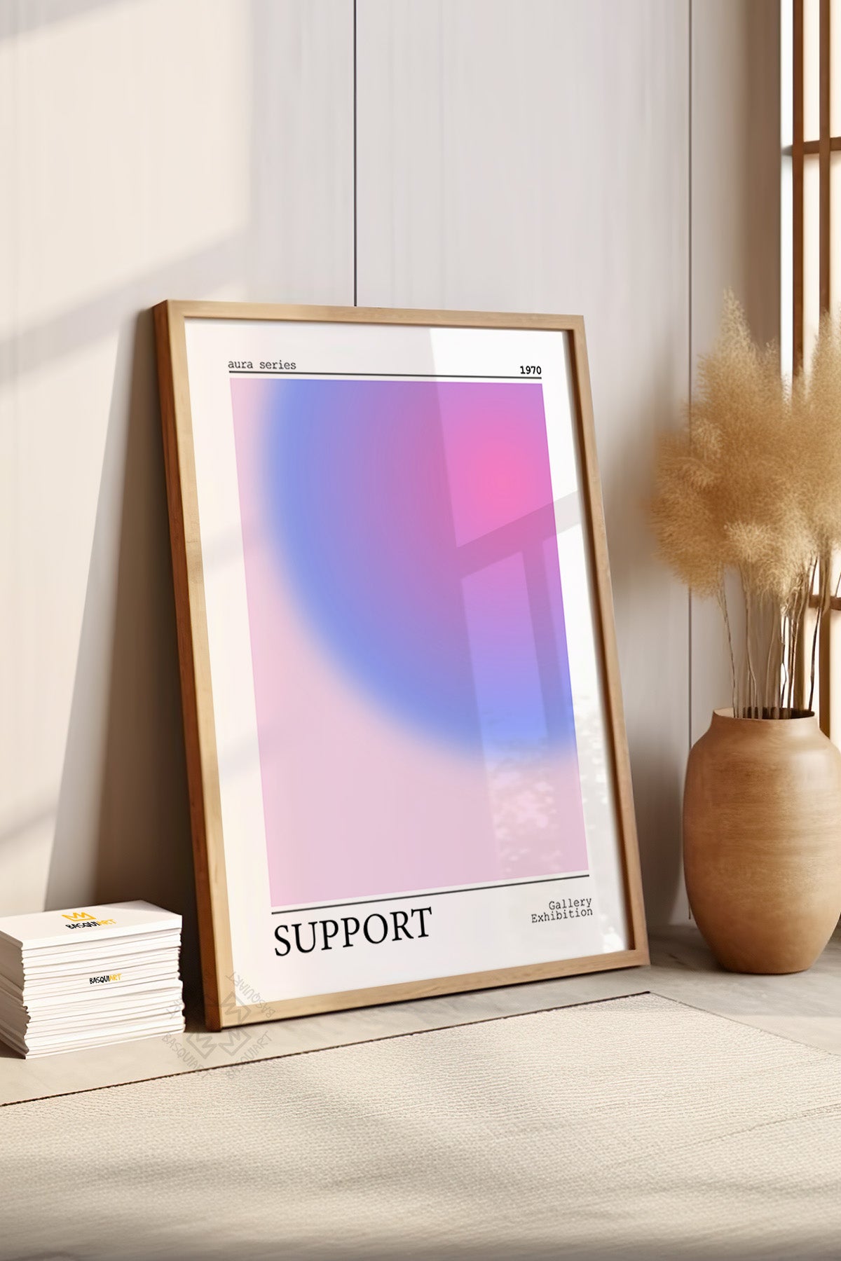 Aura Serisi Ahşap Çerçeveli Poster, Tablo No:65