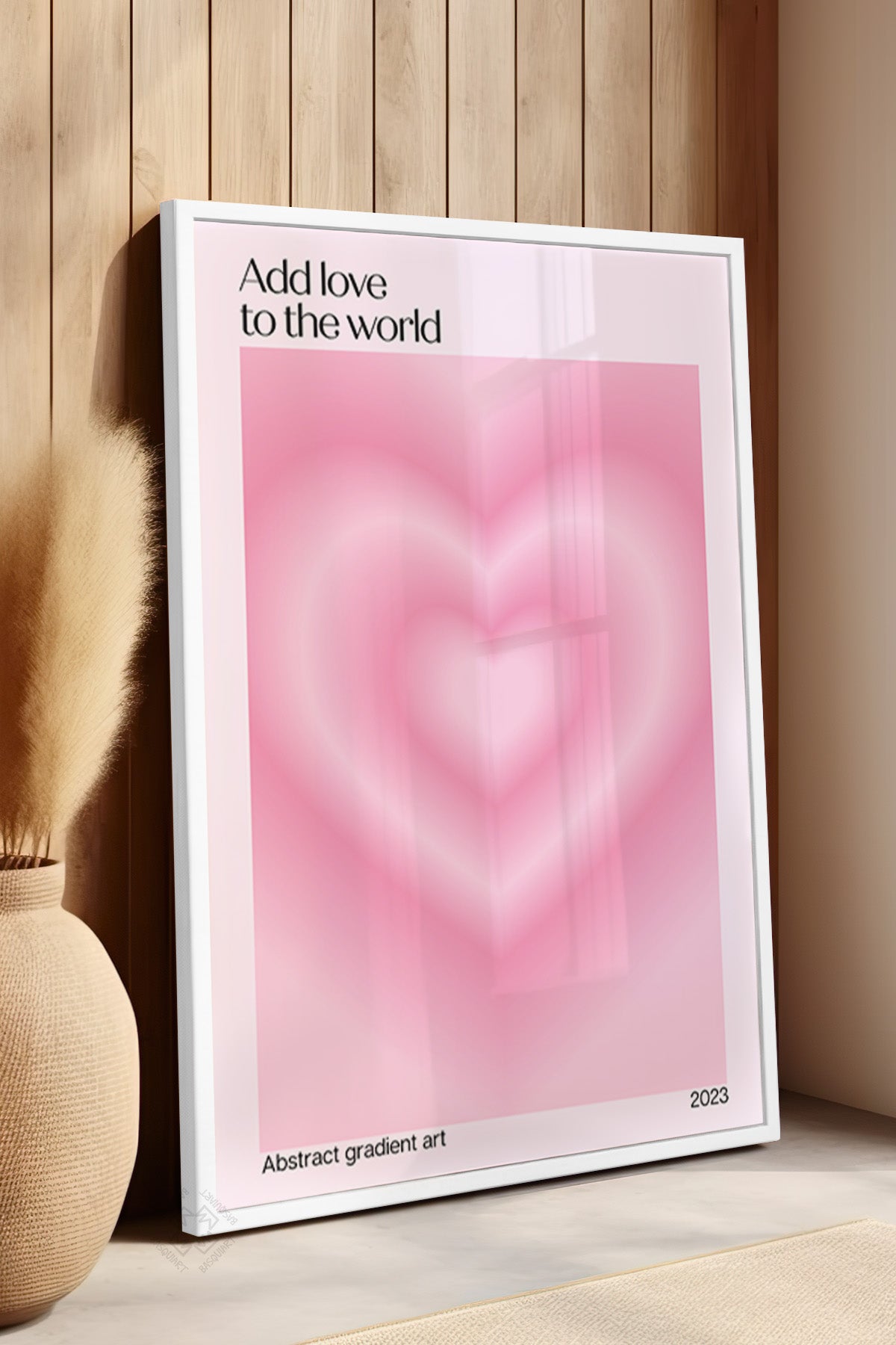 Aura Serisi Beyaz Çerçeveli Poster, Tablo No:126