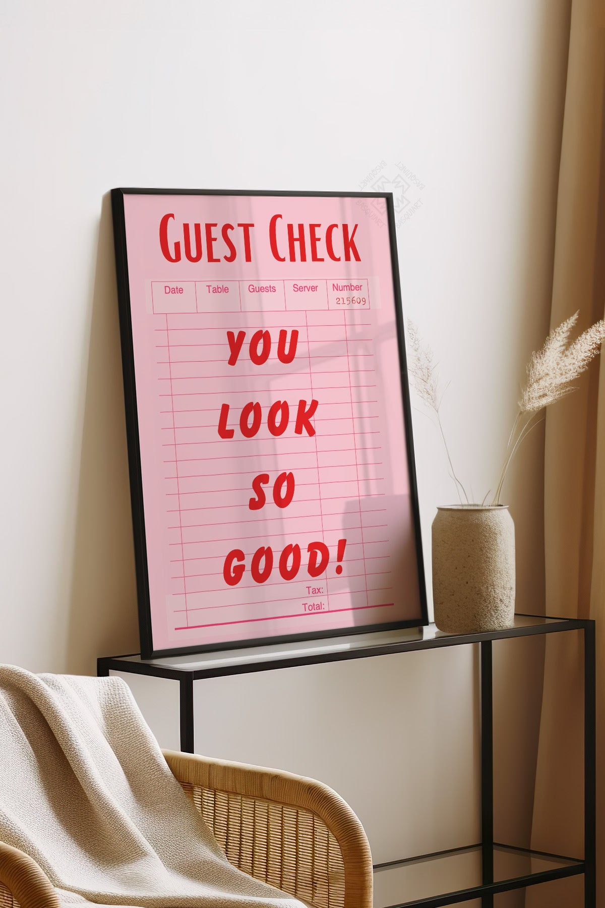 Lucky You Serisi Siyah Çerçeveli Poster, Tablo Duvar Dekoru No:82