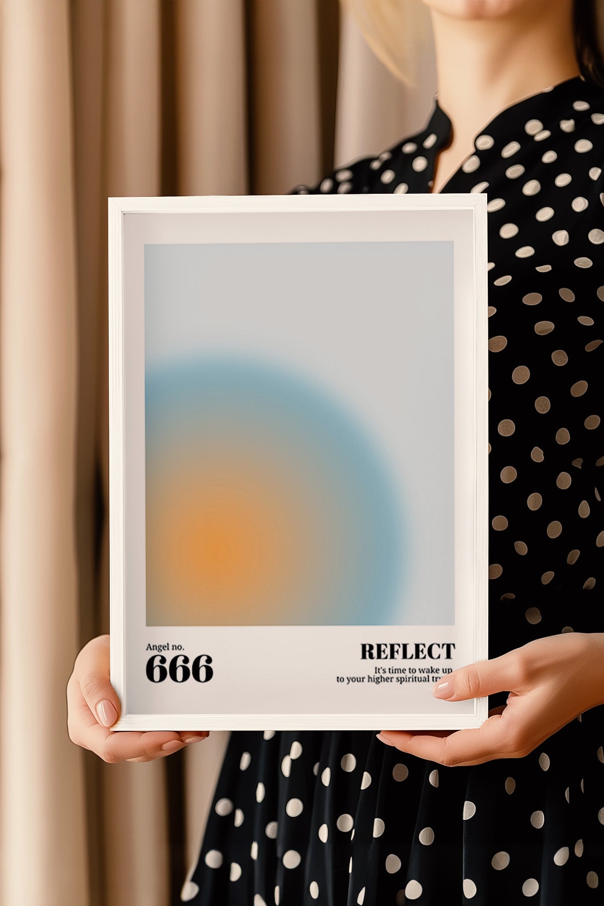 Aura Serisi Beyaz Çerçeveli Poster, Tablo No:3