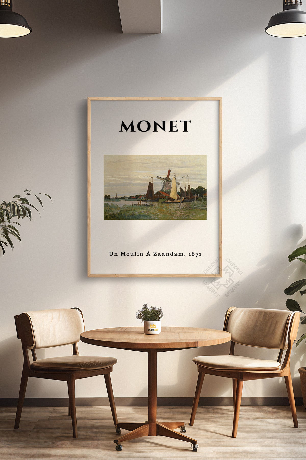 Claude Monet Serisi Ahşap Çerçeveli Poster, Tablo Duvar Dekoru No:16