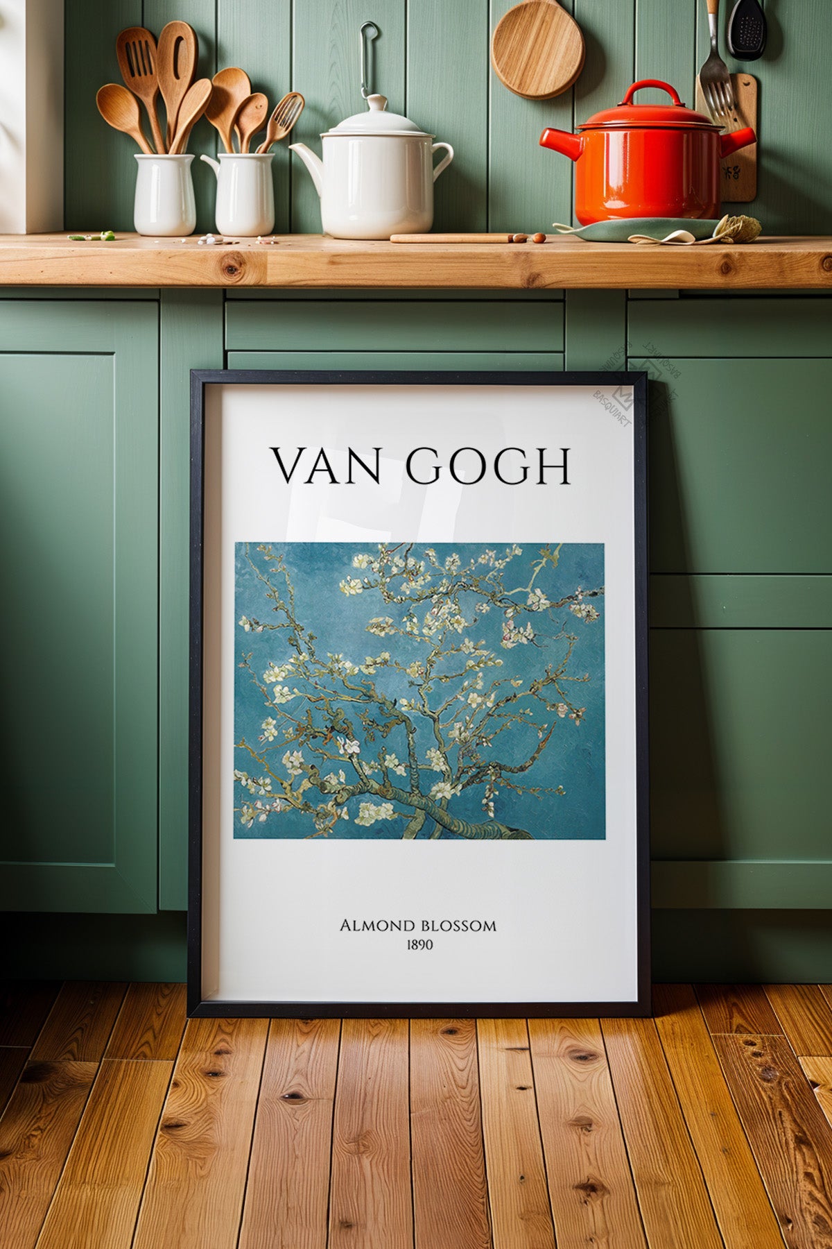 Vincent Van Gogh Serisi Siyah Çerçeveli Poster, Tablo Duvar Dekoru No:20