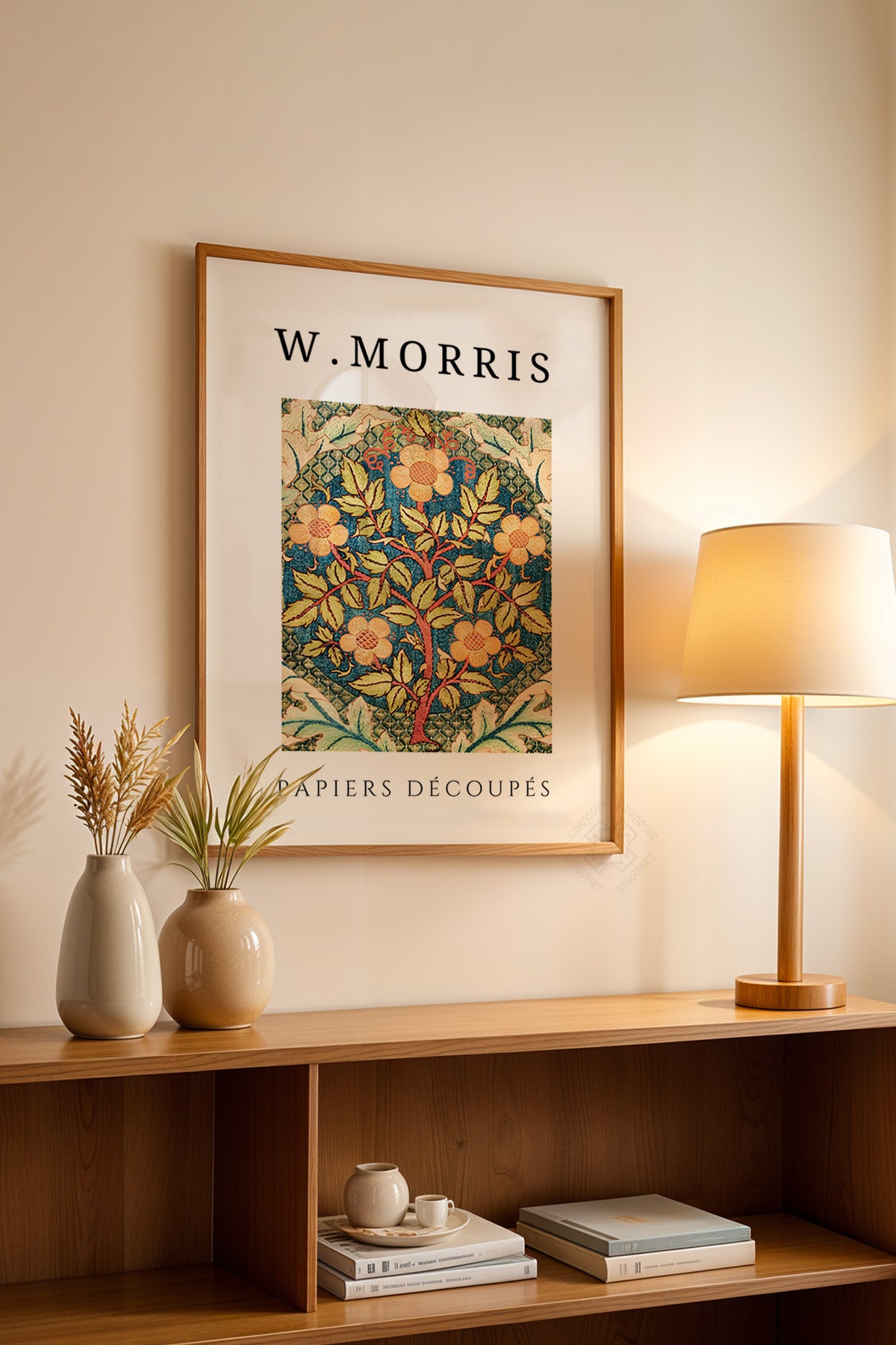 William Morris Serisi Ahşap Çerçeveli Poster, Tablo Duvar Dekoru No:20