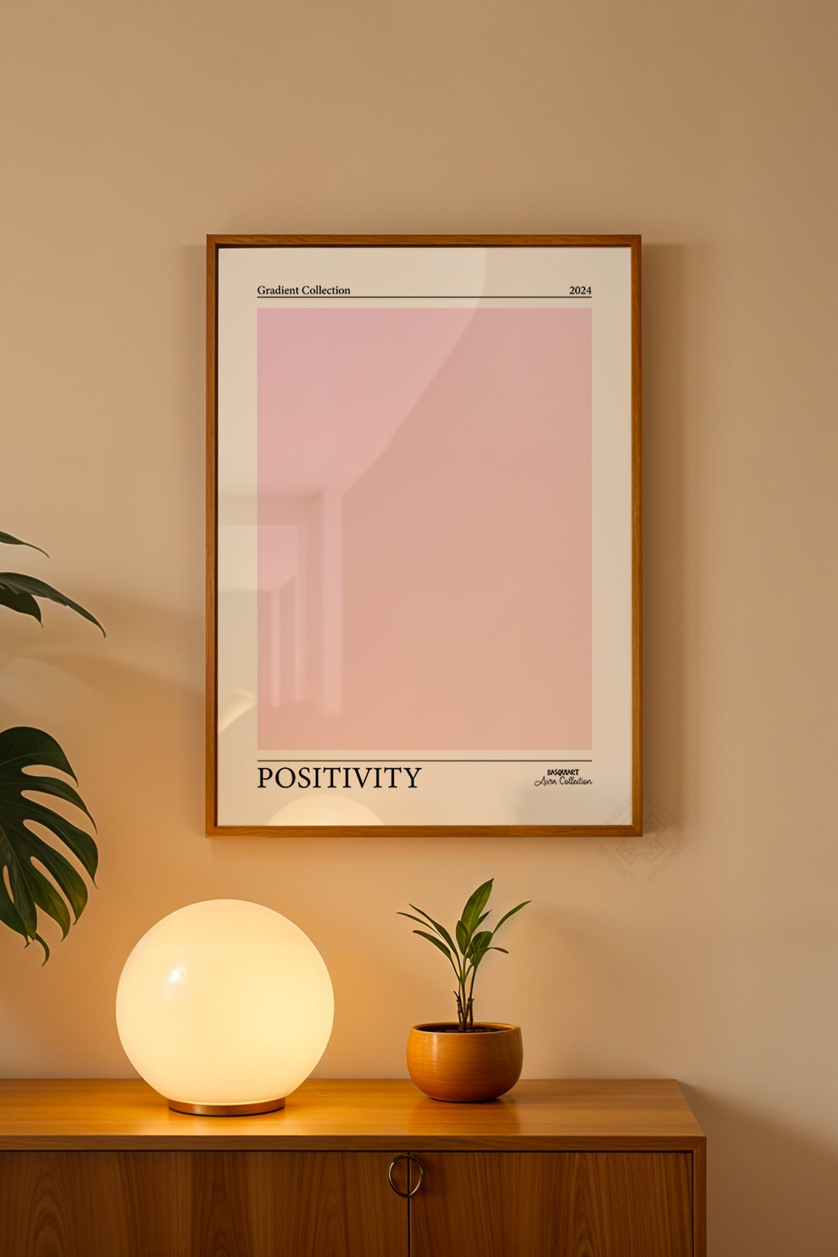 Aura Serisi Ahşap Çerçeveli Poster, Tablo No:47