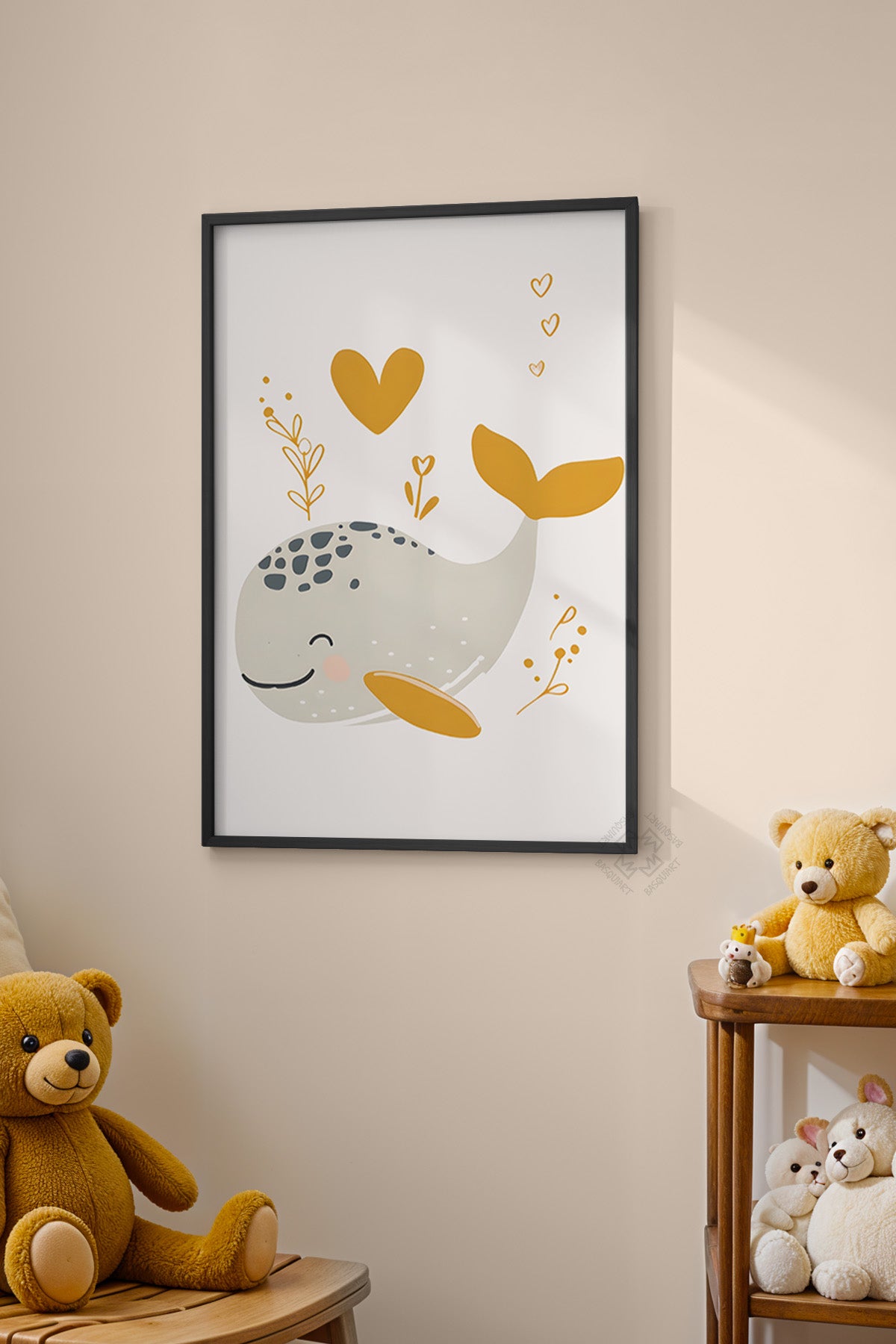 Çocuk Odası, Bebek Odası Siyah Çerçeveli Poster, Tablo No:52