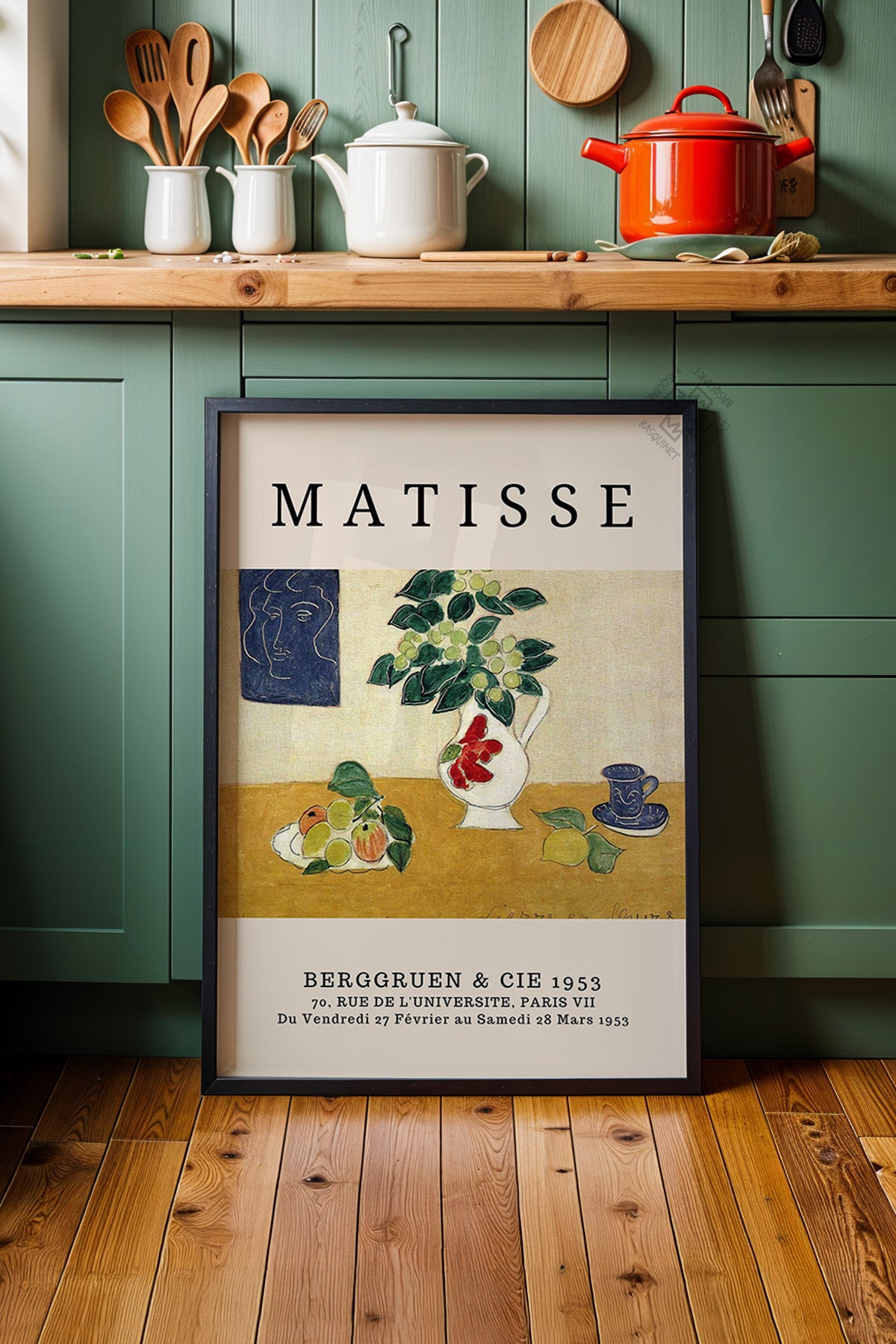 Henri Matisse Serisi Siyah Çerçeveli Poster, Tablo Duvar Dekoru No:6
