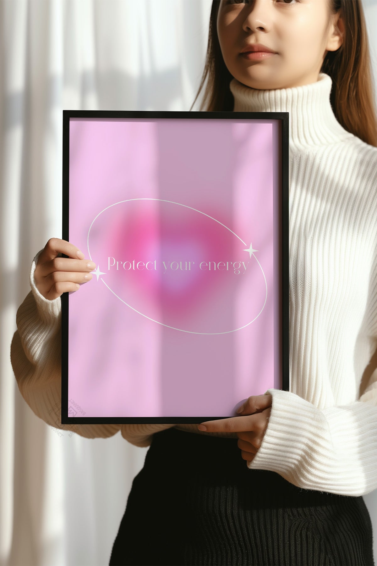 Aura Serisi Siyah Çerçeveli Poster, Tablo No:173