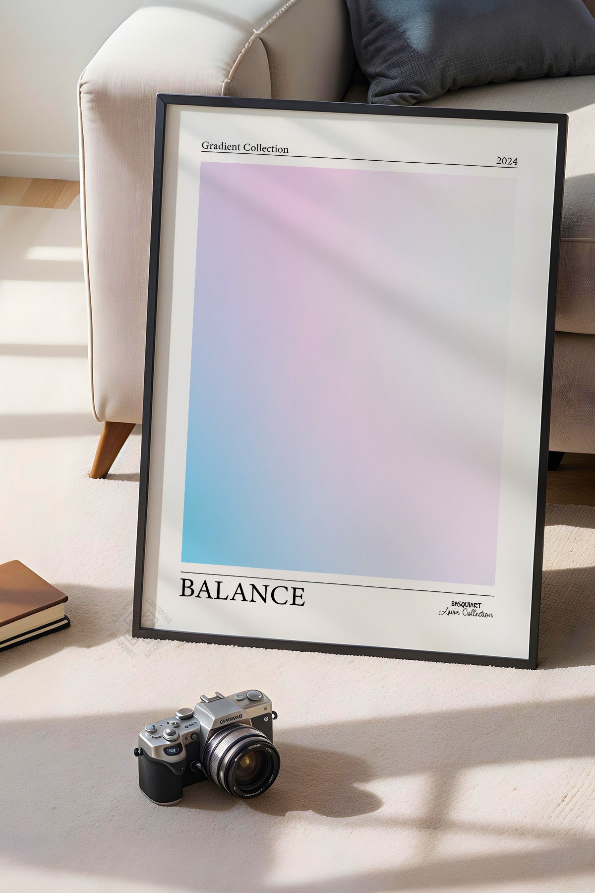 Aura Serisi Siyah Çerçeveli Poster, Tablo No:30