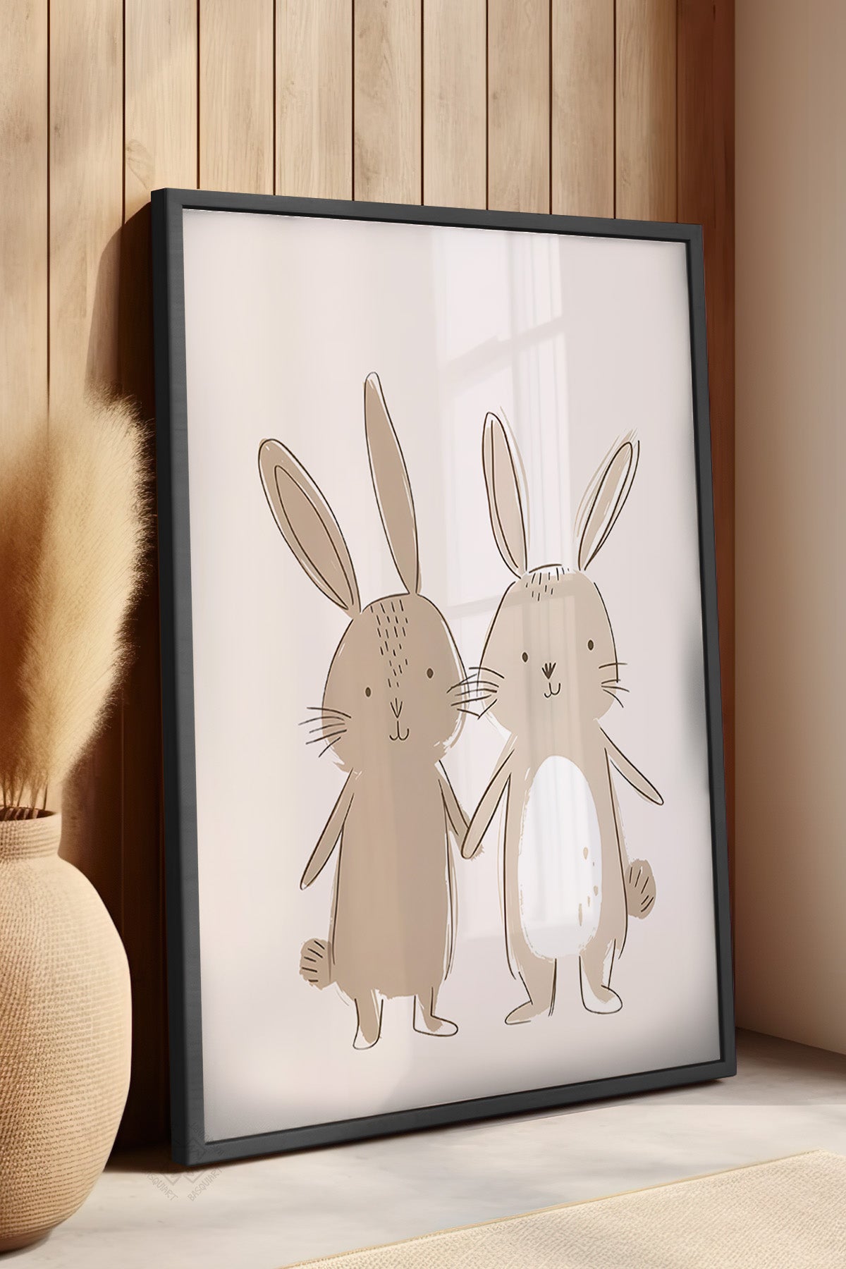 Çocuk Odası, Bebek Odası Siyah Çerçeveli Poster, Tablo No:82