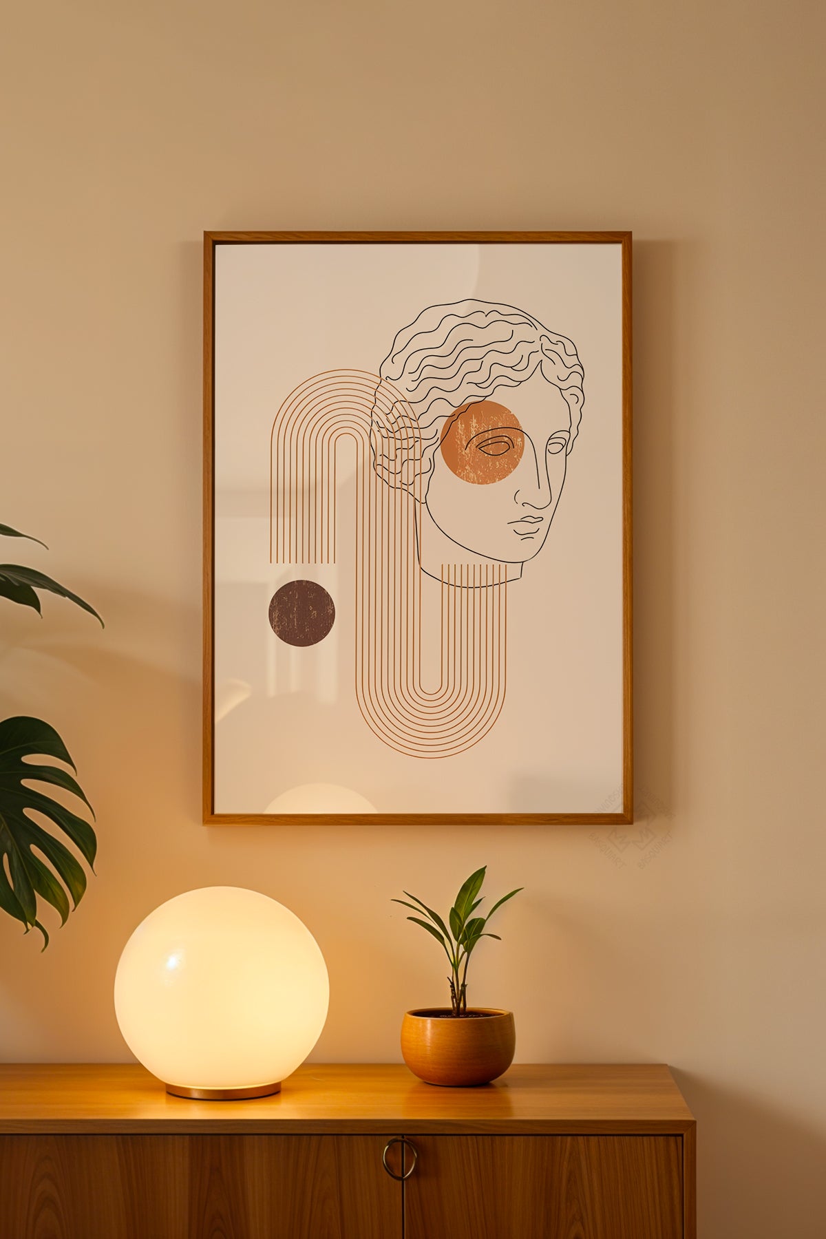 Bohemian Serisi Ahşap Çerçeveli Poster, Tablo No:23