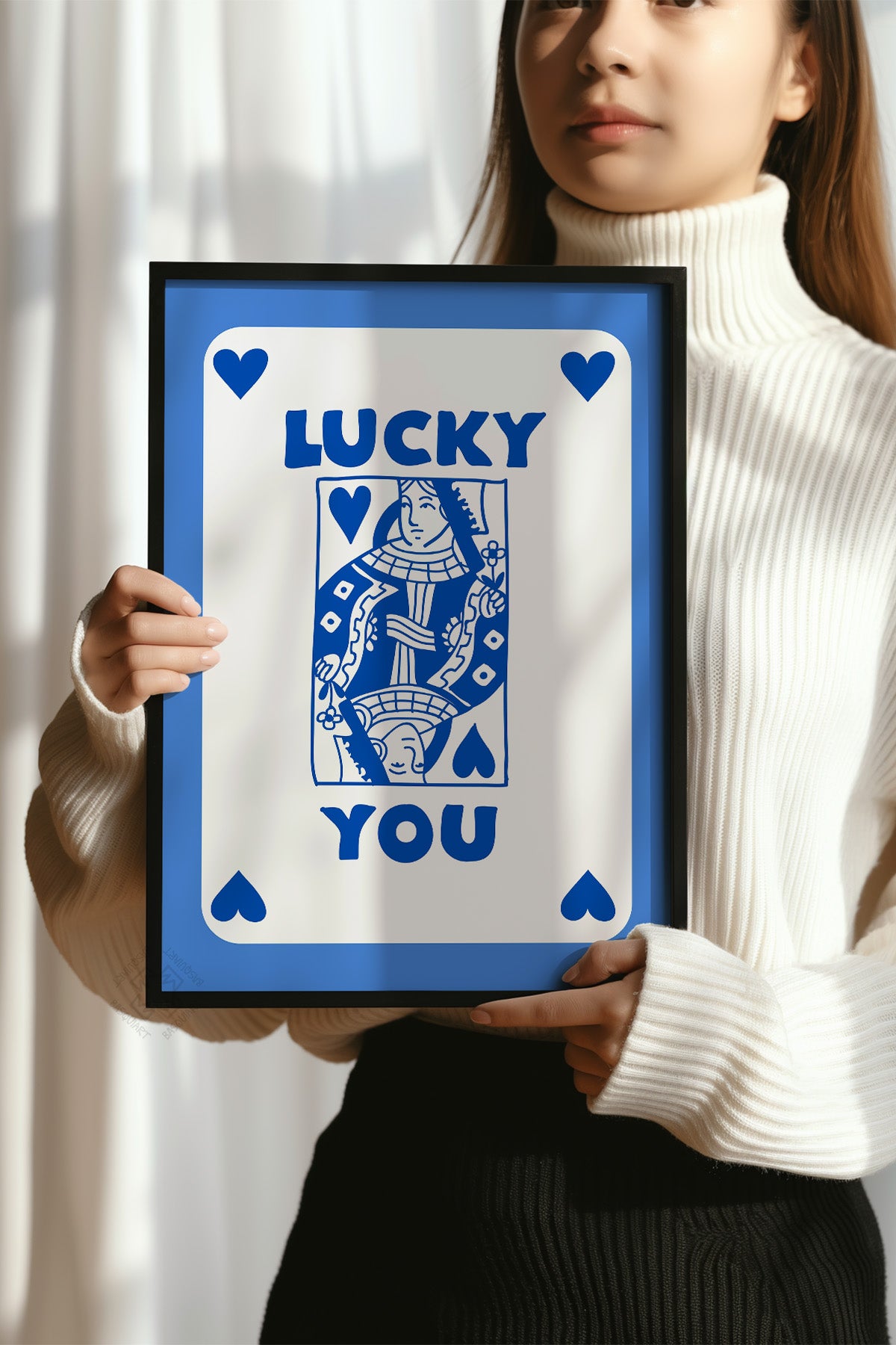 Lucky You Serisi Siyah Çerçeveli Poster, Tablo Duvar Dekoru No:23