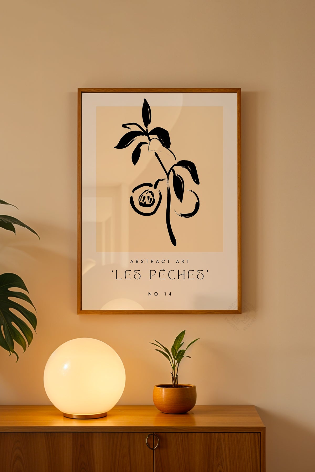 Bohemian Serisi Ahşap Çerçeveli Poster, Tablo No:129