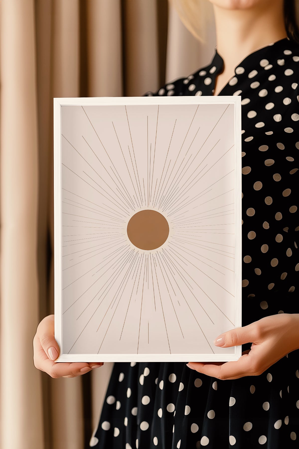 Bohemian Serisi Beyaz Çerçeveli Poster, Tablo No:41