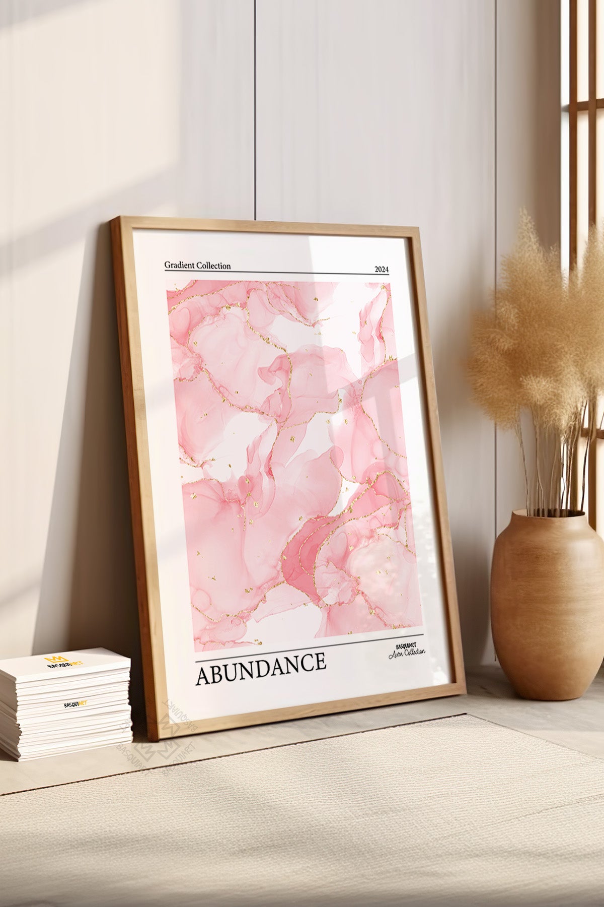 Aura Serisi Ahşap Çerçeveli Poster, Tablo No:34