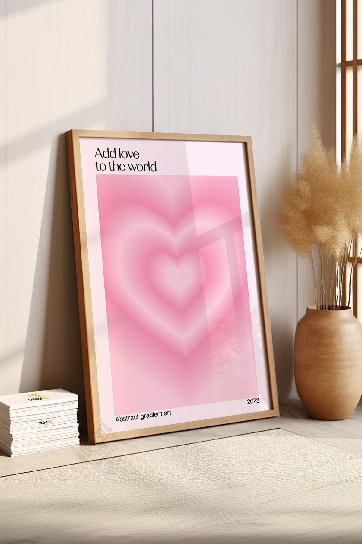 Aura Serisi Ahşap Çerçeveli Poster, Tablo No:126