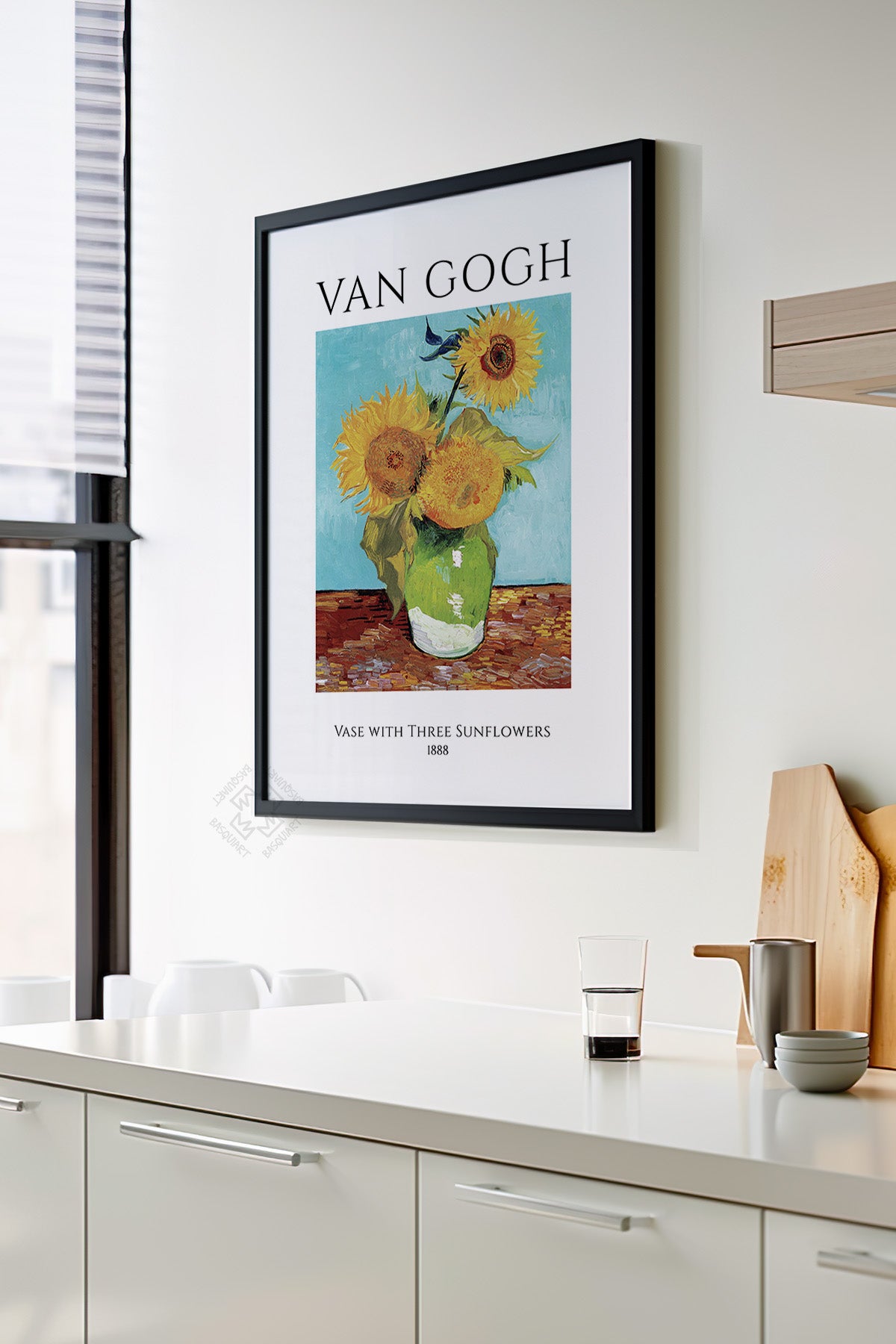 Vincent Van Gogh Serisi Siyah Çerçeveli Poster, Tablo Duvar Dekoru No:21