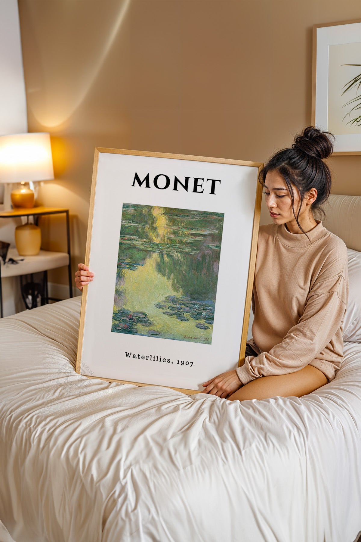 Claude Monet Serisi Ahşap Çerçeveli Poster, Tablo Duvar Dekoru No:12