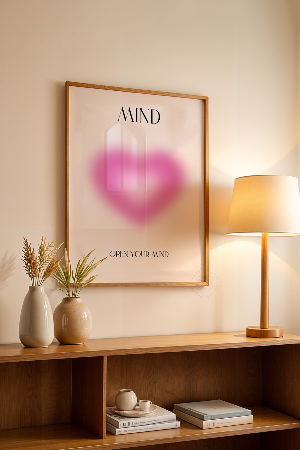 Aura Serisi Ahşap Çerçeveli Poster, Tablo No:159