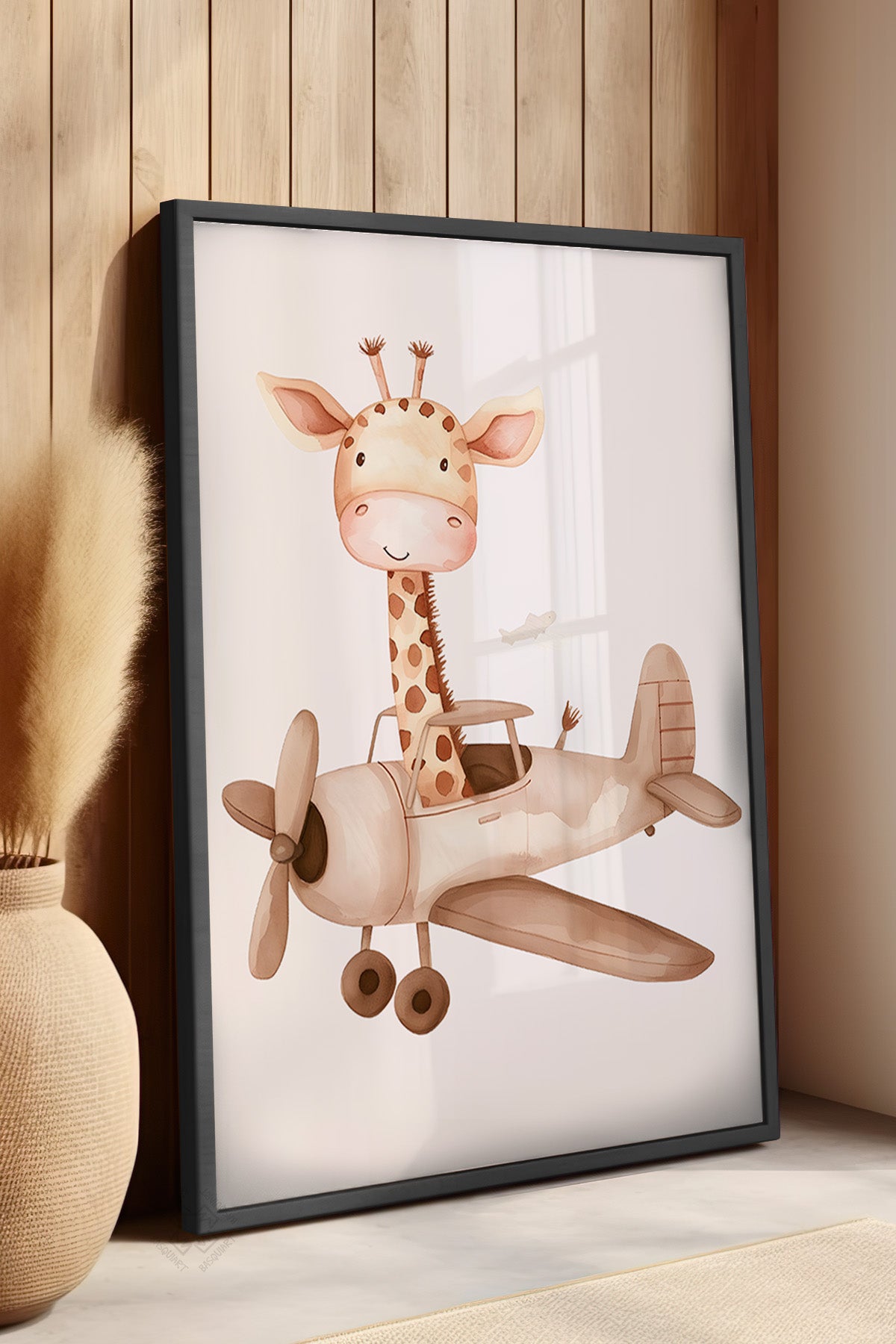 Çocuk Odası, Bebek Odası Siyah Çerçeveli Poster, Tablo No:47