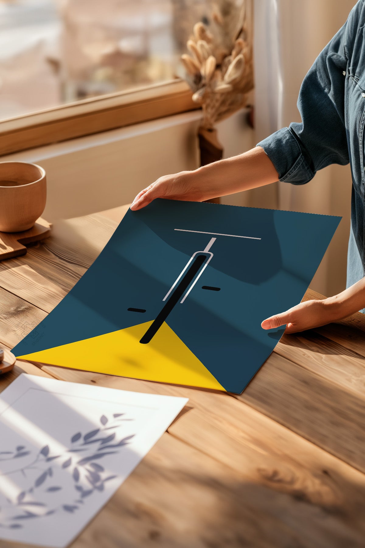 Bauhaus Minimalist 4'lü Poster Seti, Duvar Dekoru No:28