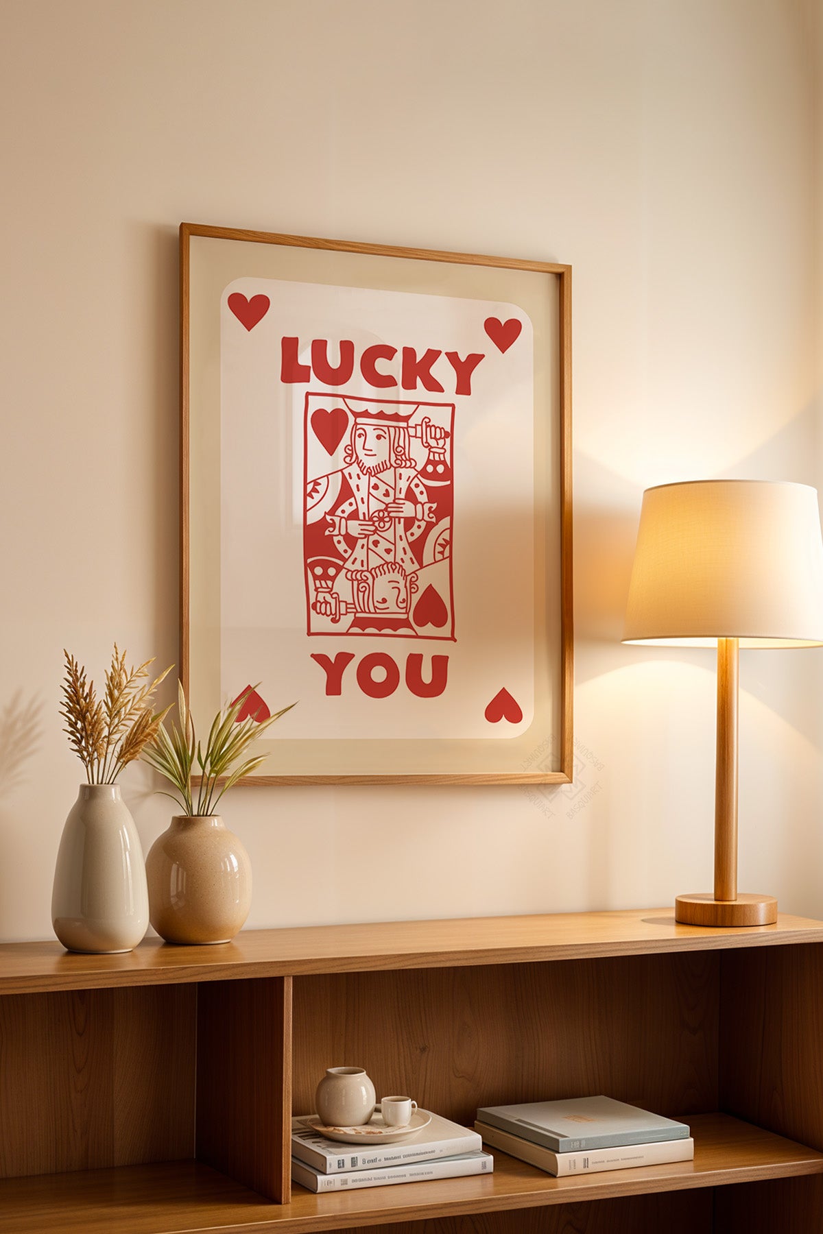 Lucky You Serisi Ahşap Çerçeveli Poster, Tablo Duvar Dekoru No:62