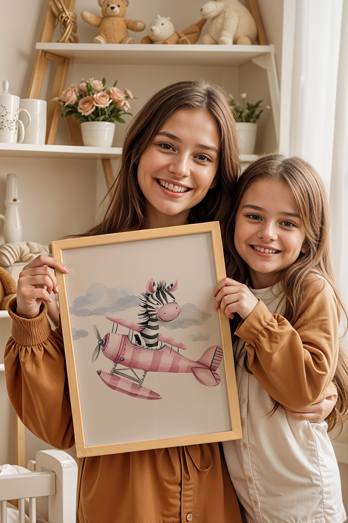 Çocuk Odası, Bebek Odası Ahşap Çerçeveli Poster, Tablo No:41