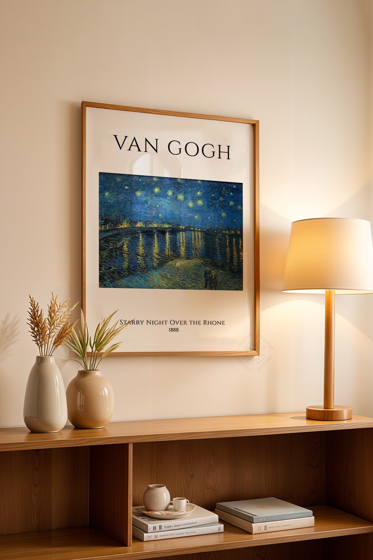 Vincent Van Gogh Serisi Ahşap Çerçeveli Poster, Tablo Duvar Dekoru No:7