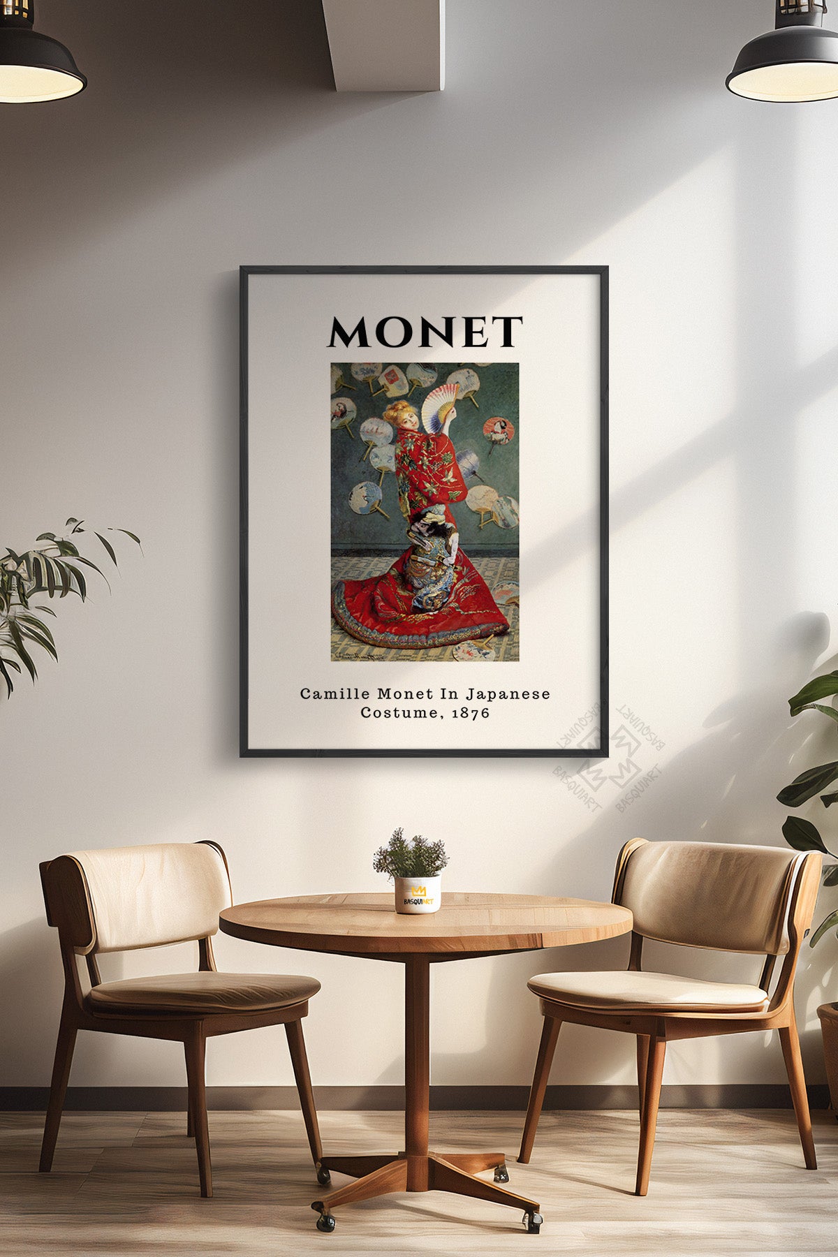 Claude Monet Serisi Siyah Çerçeveli Poster, Tablo Duvar Dekoru No:8