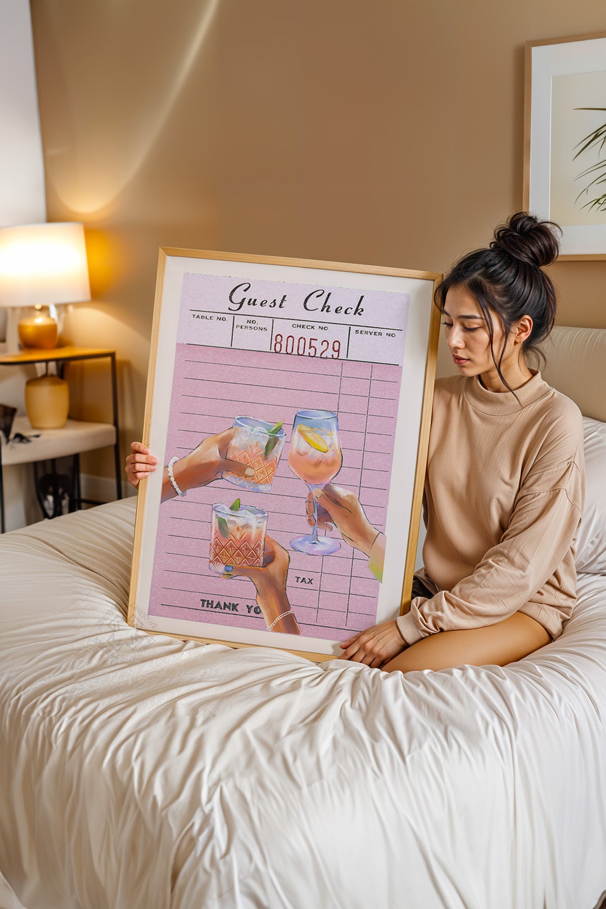 Lucky You Serisi Ahşap Çerçeveli Poster, Tablo Duvar Dekoru No:51