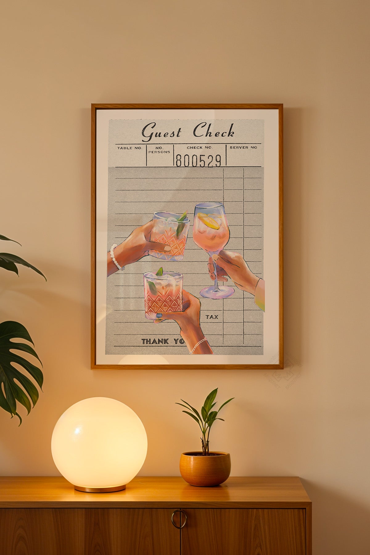 Lucky You Serisi Ahşap Çerçeveli Poster, Tablo Duvar Dekoru No:113