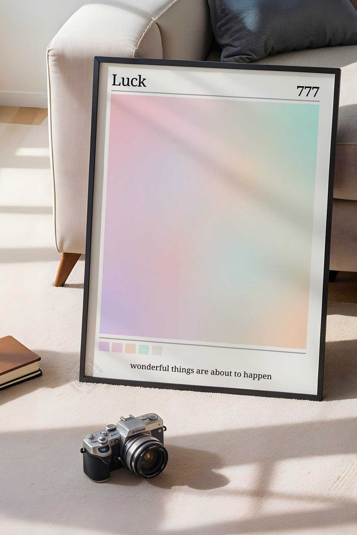 Aura Serisi Siyah Çerçeveli Poster, Tablo No:74