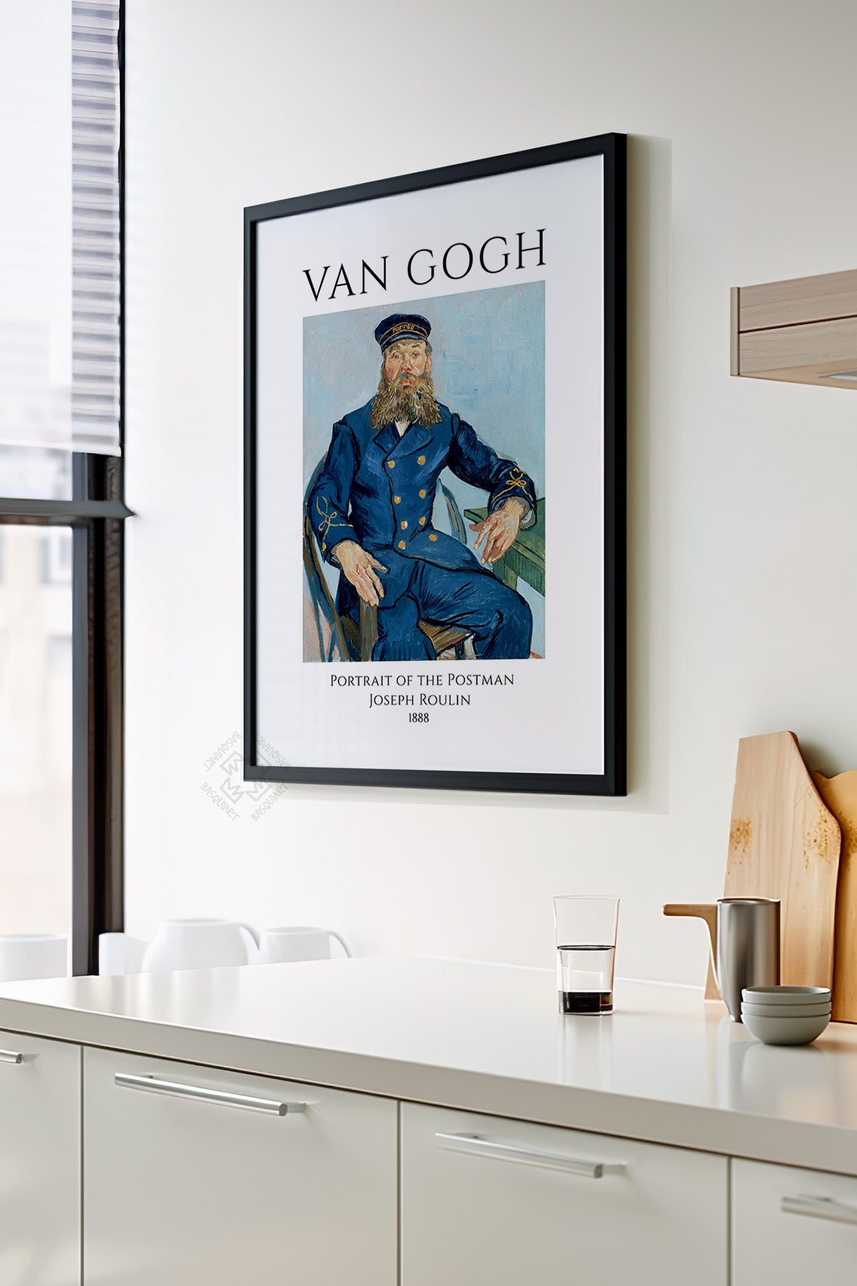Vincent Van Gogh Serisi Siyah Çerçeveli Poster, Tablo Duvar Dekoru No:25