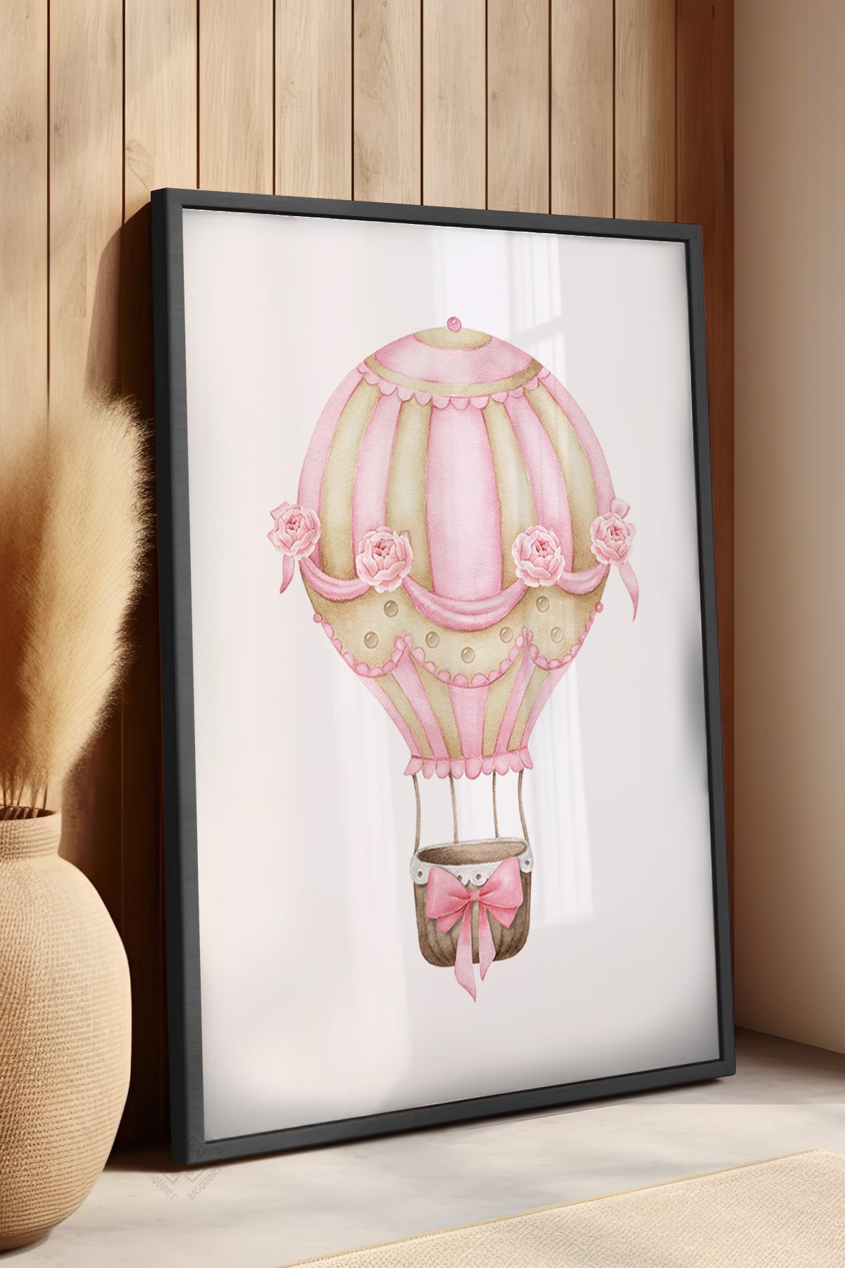 Çocuk Odası, Bebek Odası Siyah Çerçeveli Poster, Tablo No:4