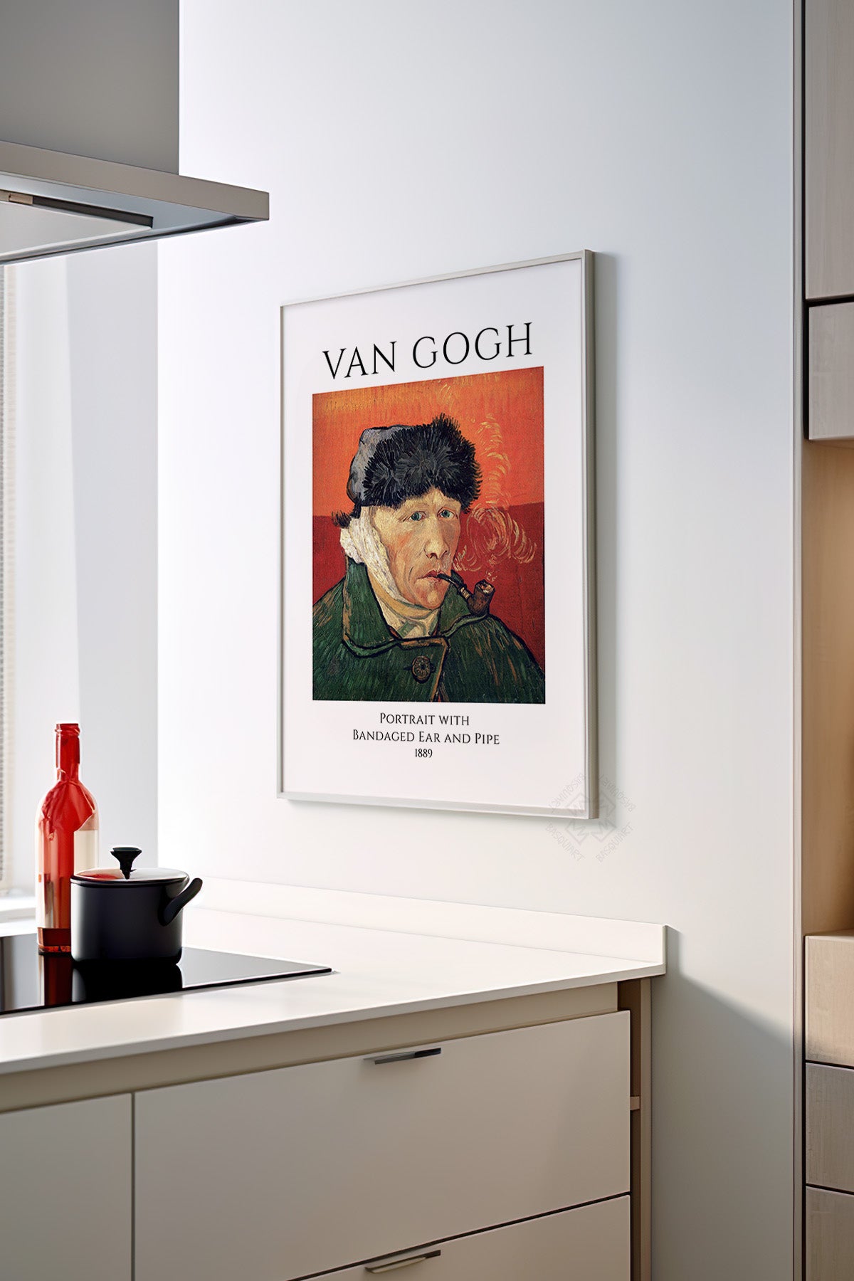 Vincent Van Gogh Serisi Beyaz Çerçeveli Poster, Tablo Duvar Dekoru No:26