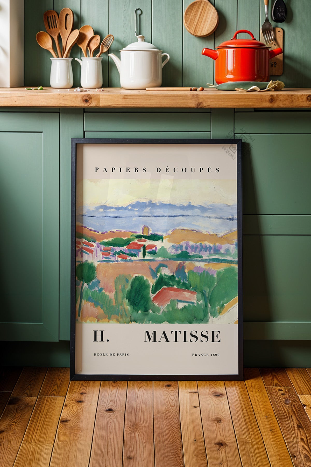 Henri Matisse Serisi Siyah Çerçeveli Poster, Tablo Duvar Dekoru No:23
